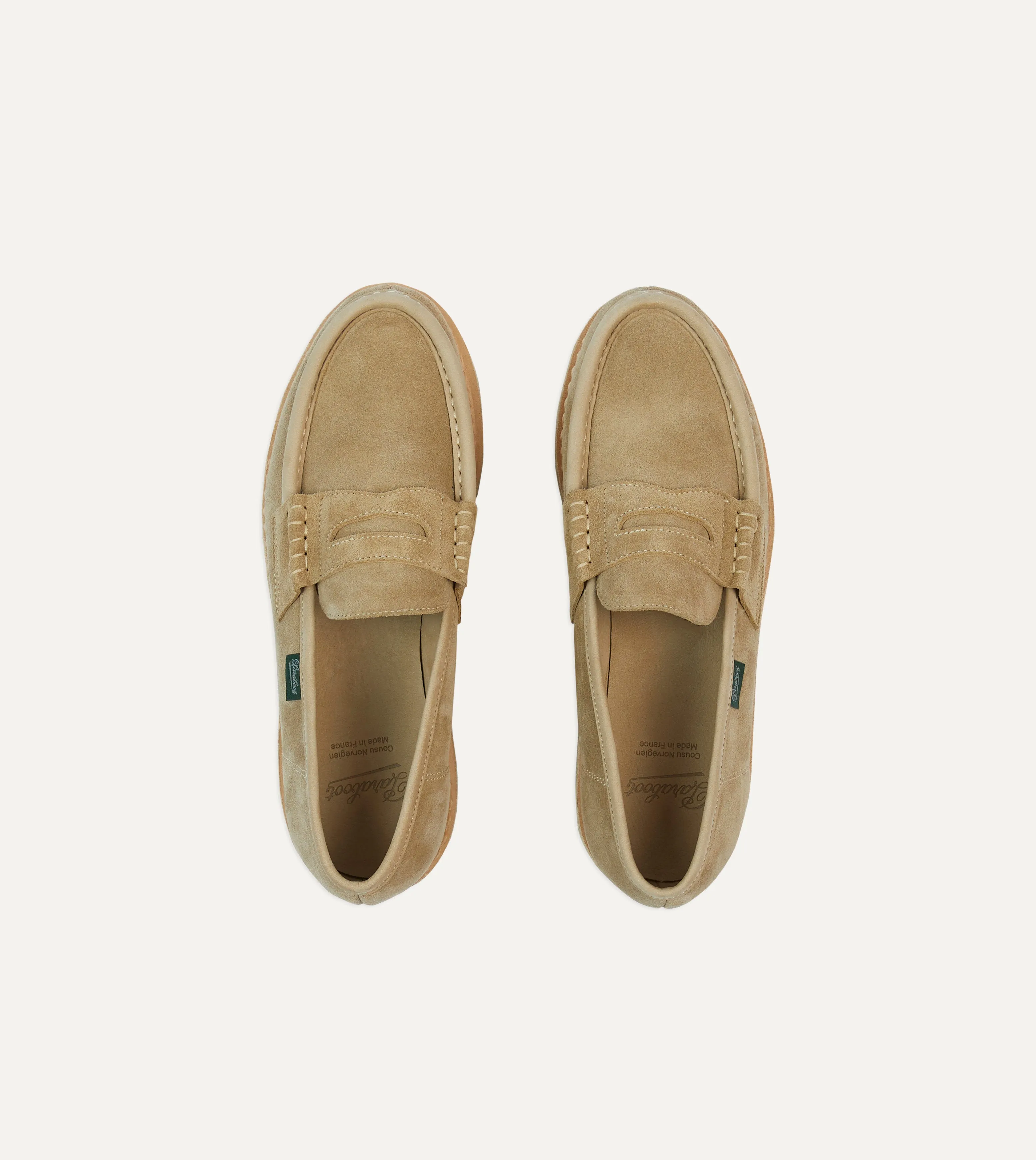 Paraboot Nantes Sand Suede Loafer Supportive touch