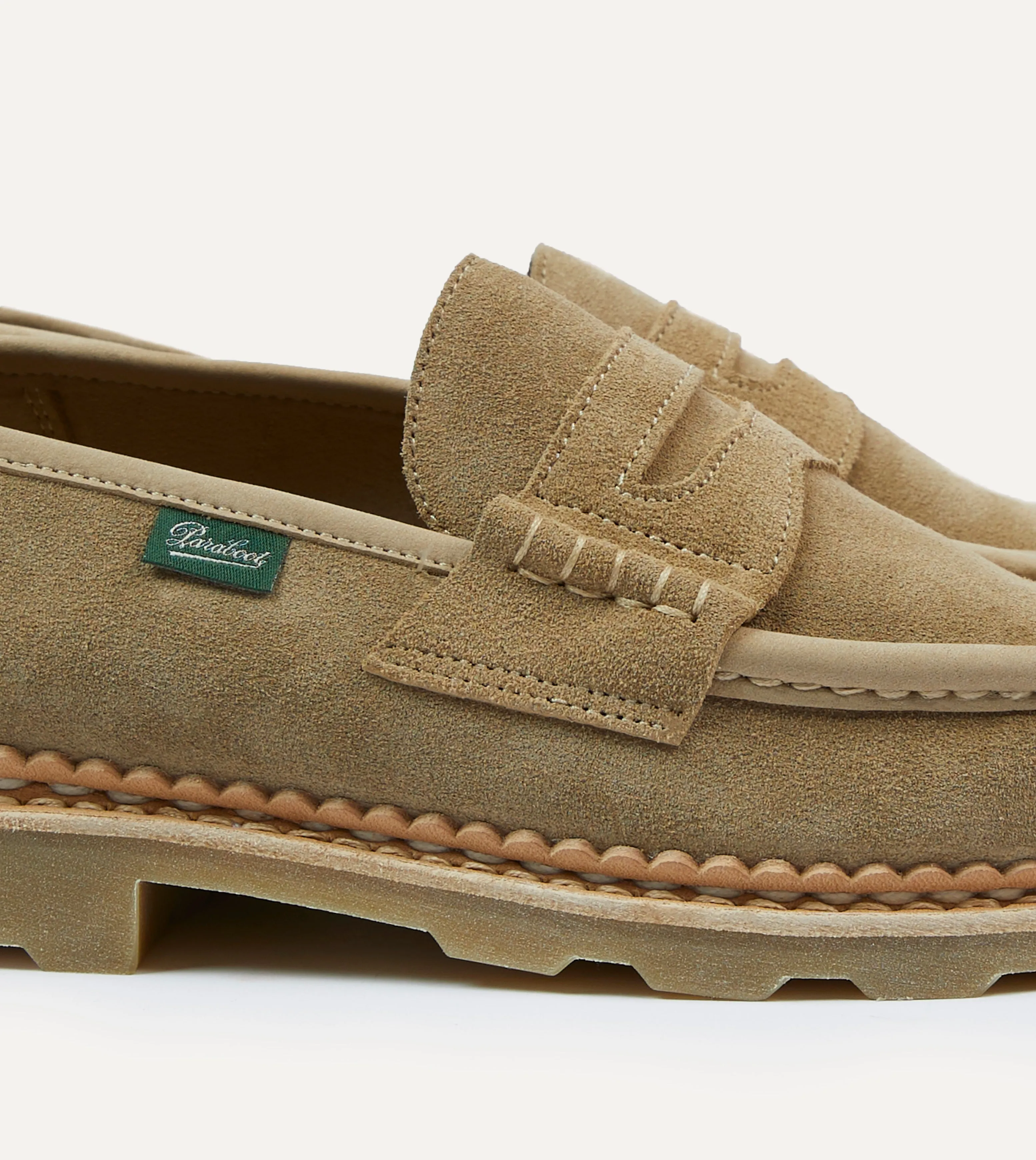 heel - cup Paraboot Nantes Sand Suede Loafer
