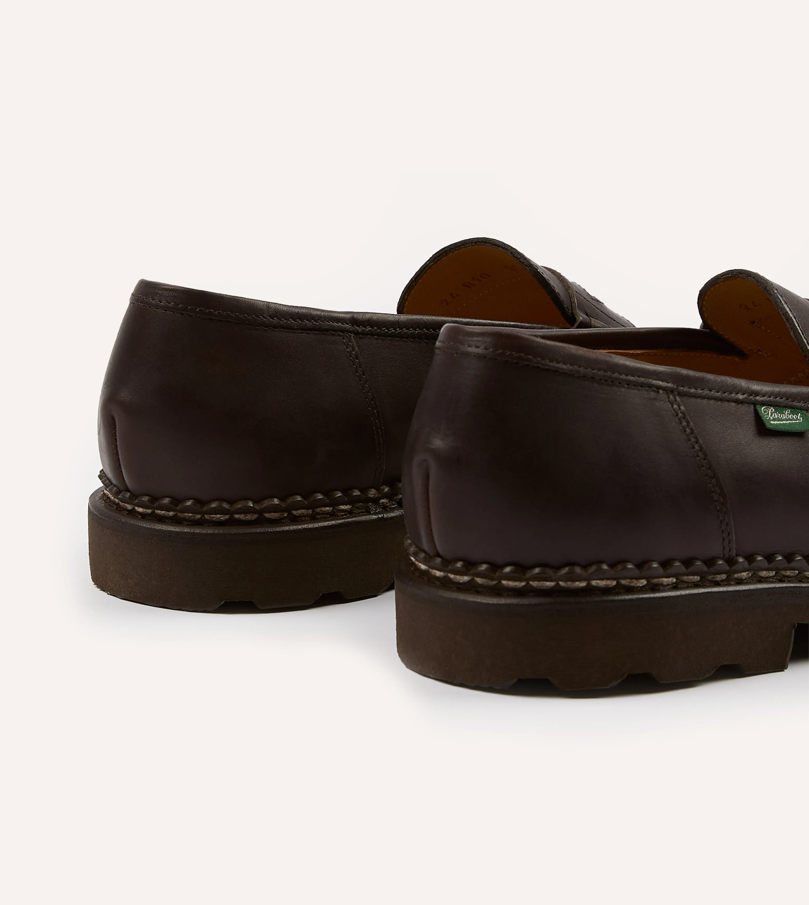 Sturdy Construction Paraboot Reims Brown Leather Loafer