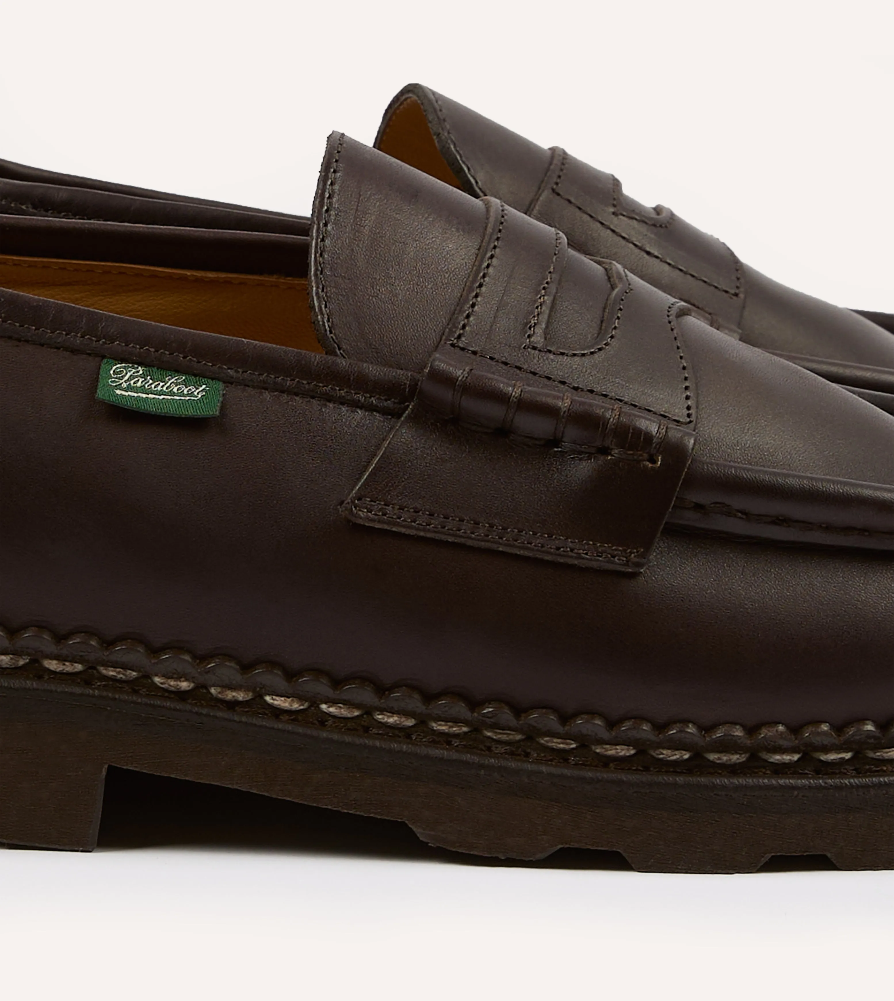 Tourist Adaptive stability Paraboot Reims Brown Leather Loafer