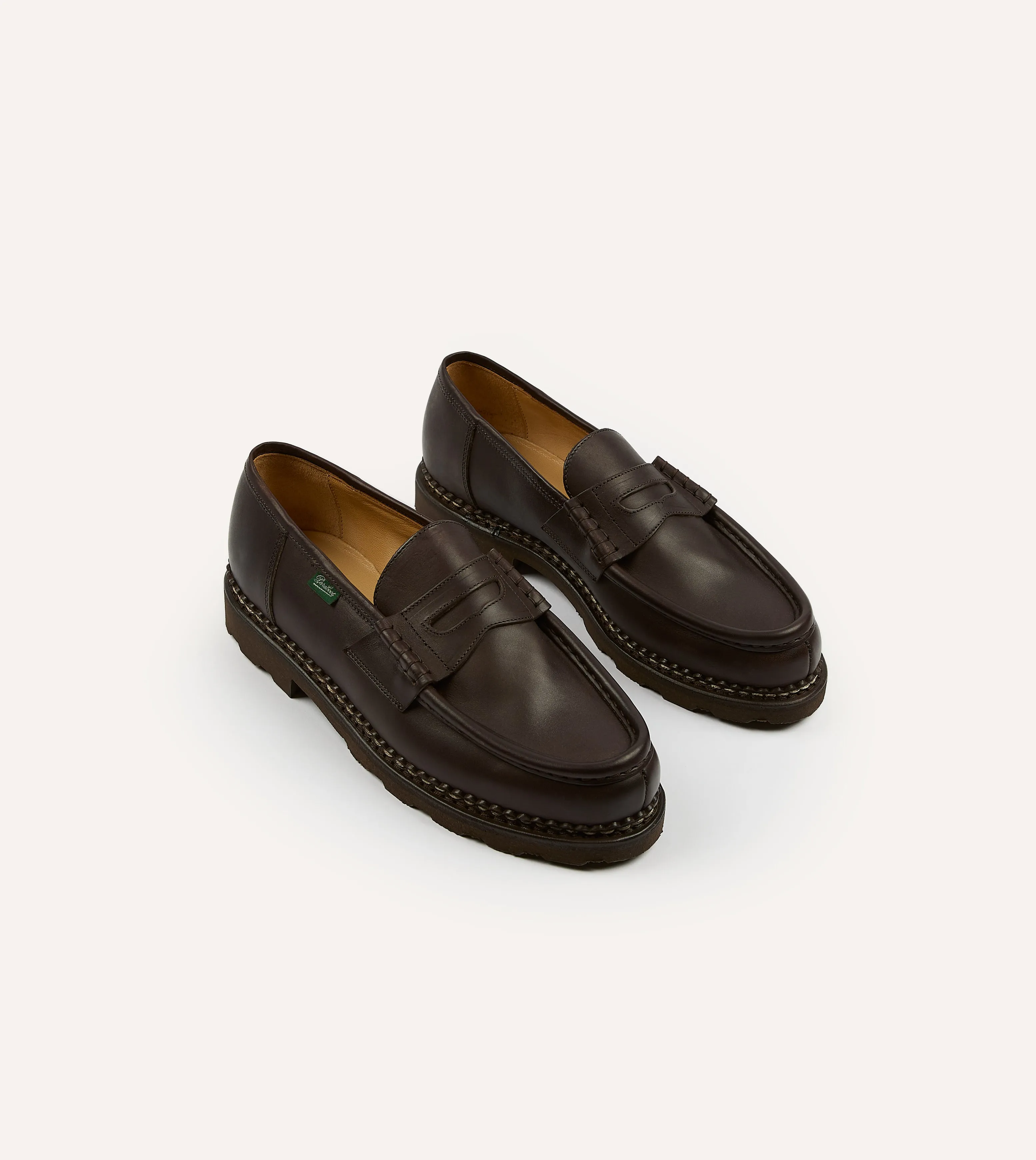 insole - type men's extra - extra - large Paraboot Reims Brown Leather Loafer