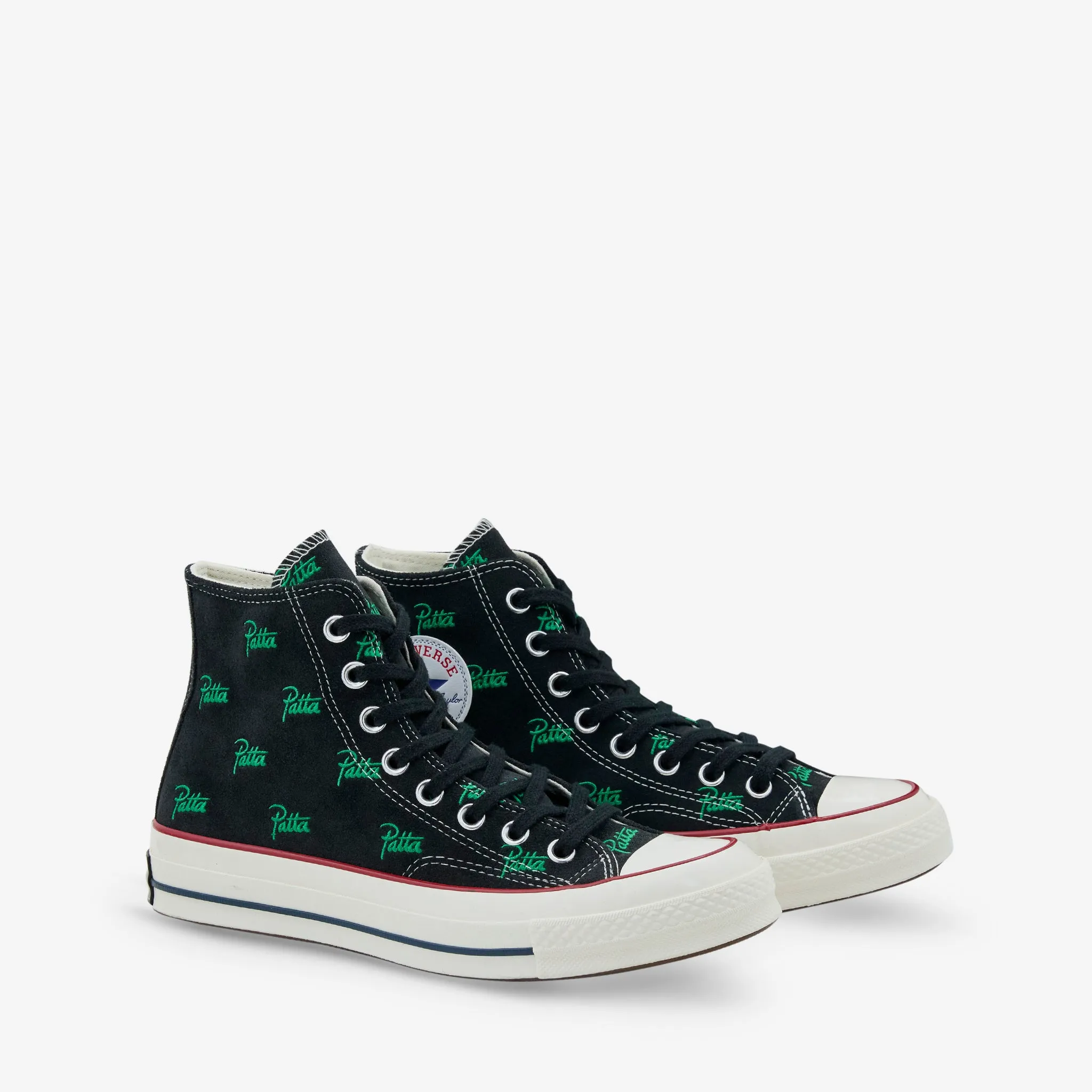 Patta x Chuck '70 Hi Black | Jolly Green Textile Upper
