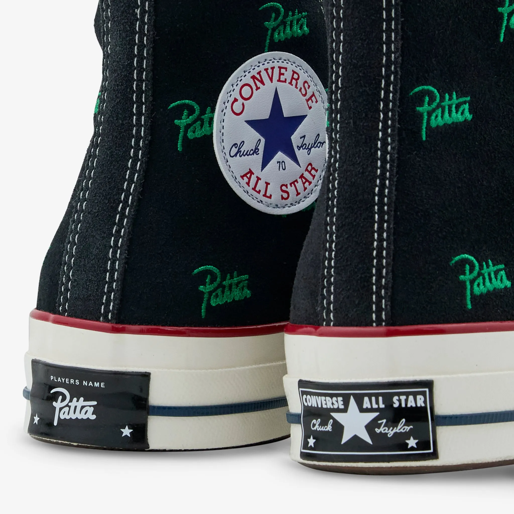 Patta x Chuck '70 Hi Black | Jolly Green Built Light