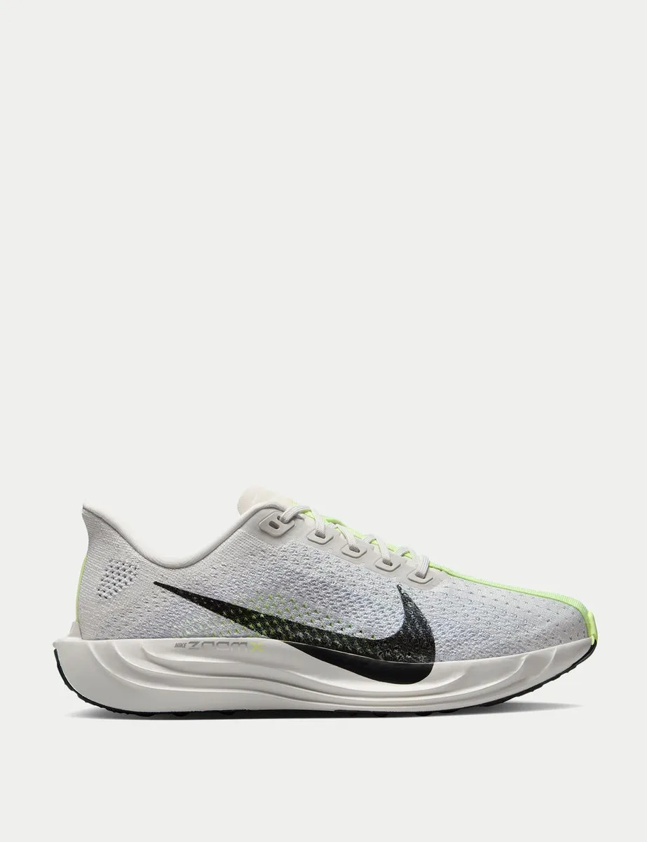 Pegasus Plus Shoes - Platinum Tint/Pure Platinum/Barely Volt/Black Knit Fabric Design Airflow Channel Design