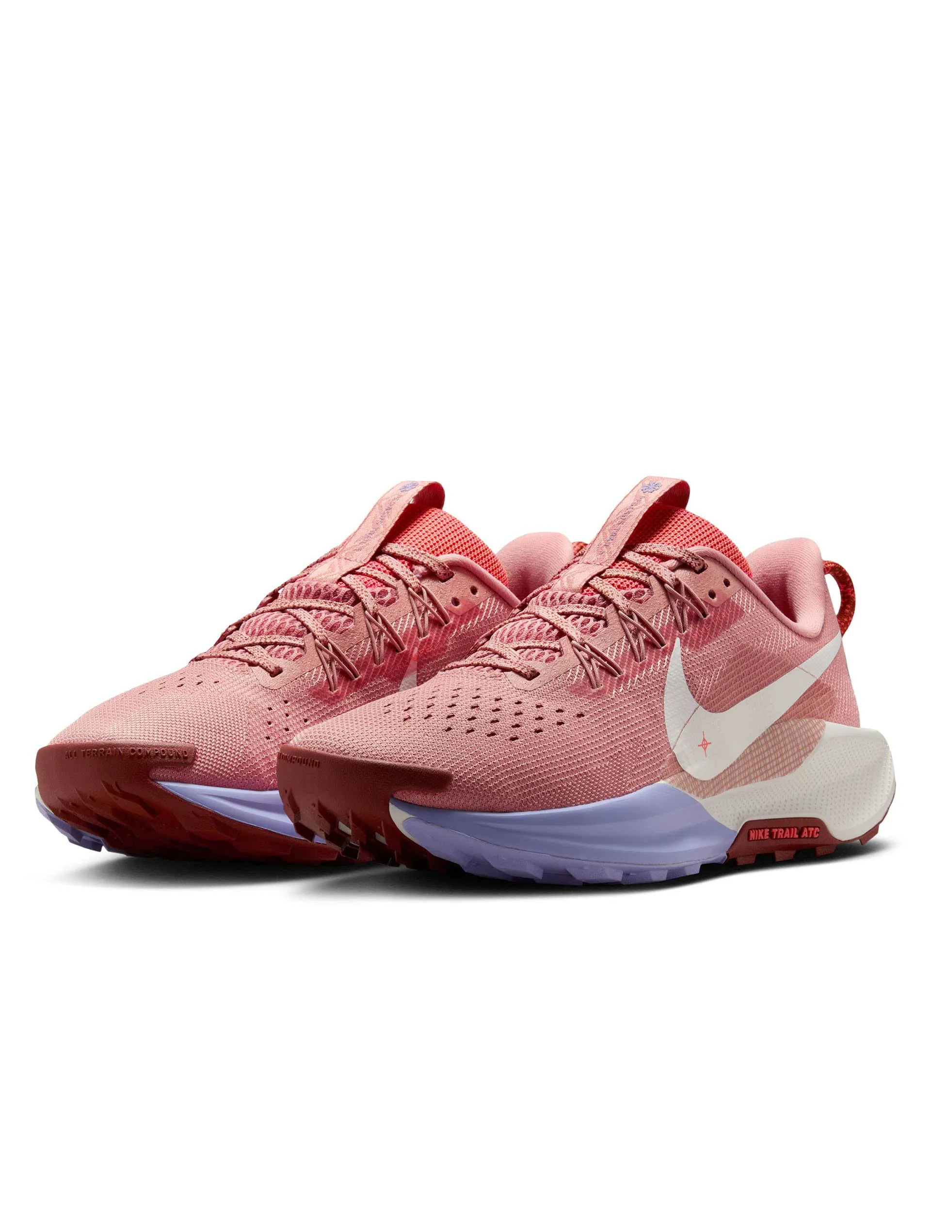 Pegasus Trail 5 Shoes - Red Stardust/Sail/Lilac Ice/Mars Stone running with reflective gear