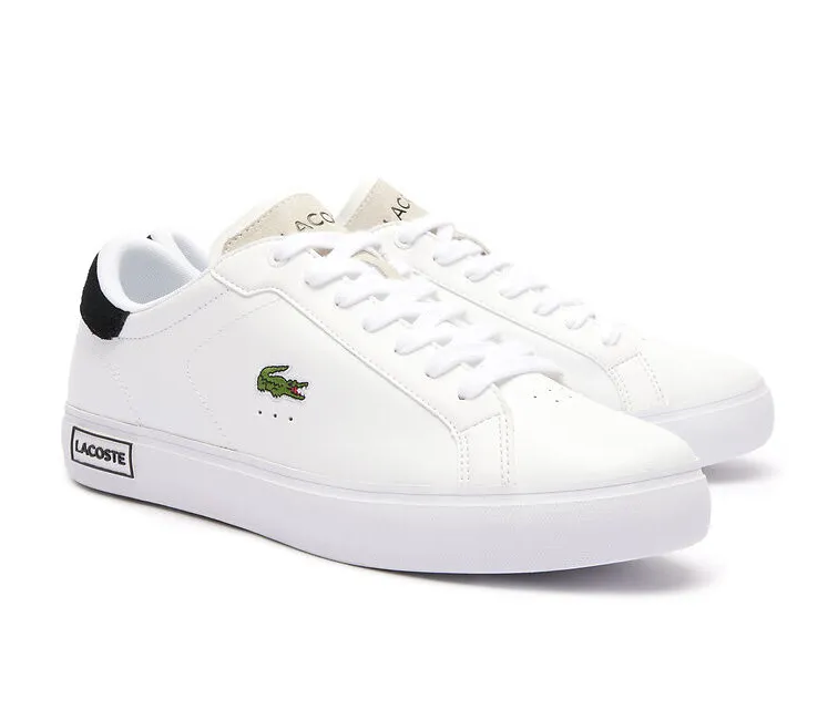 Men's Lacoste Powercourt 124 2 SMA (White/Black) Zip Up Style