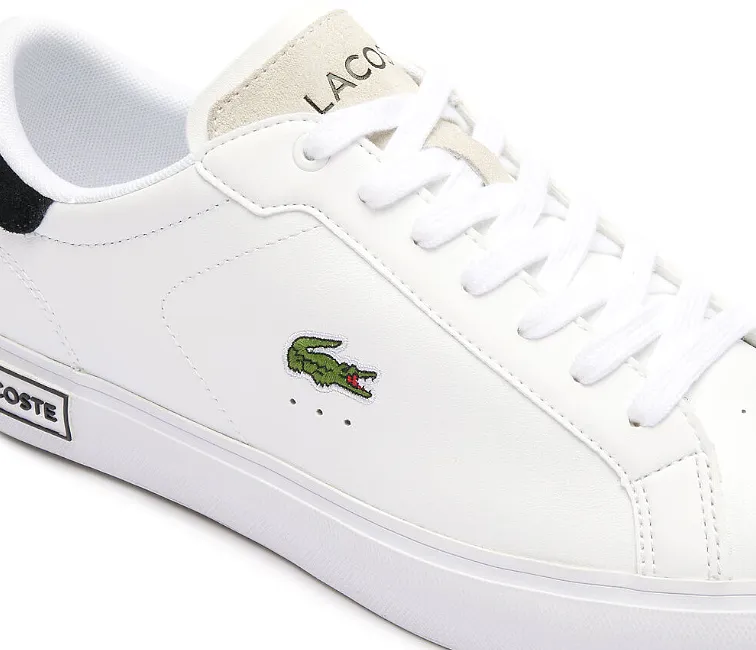 Men's Lacoste Powercourt 124 2 SMA (White/Black) Gentle Walk