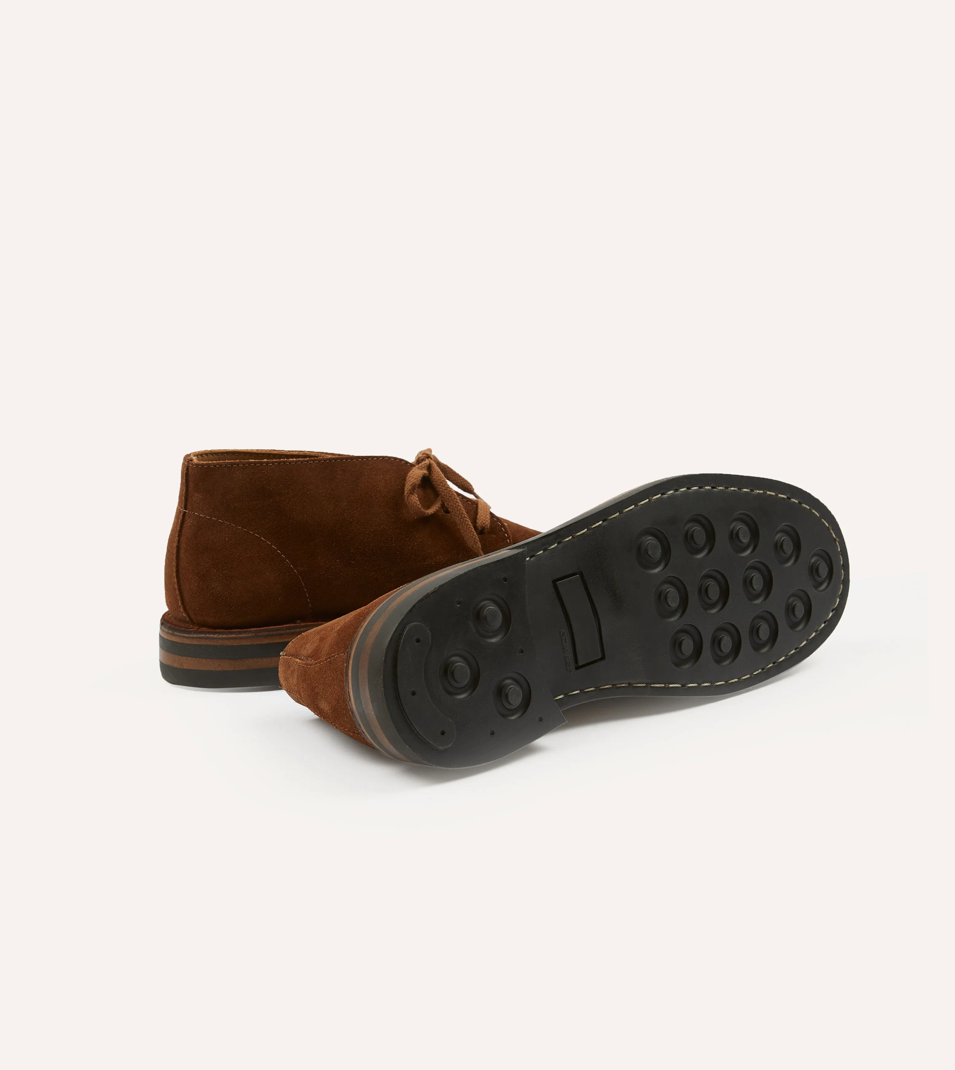 Crosby Moc-Toe Chukka Boot Light Brown Roughout Suede with Rubber Sole kids' medium active seniors