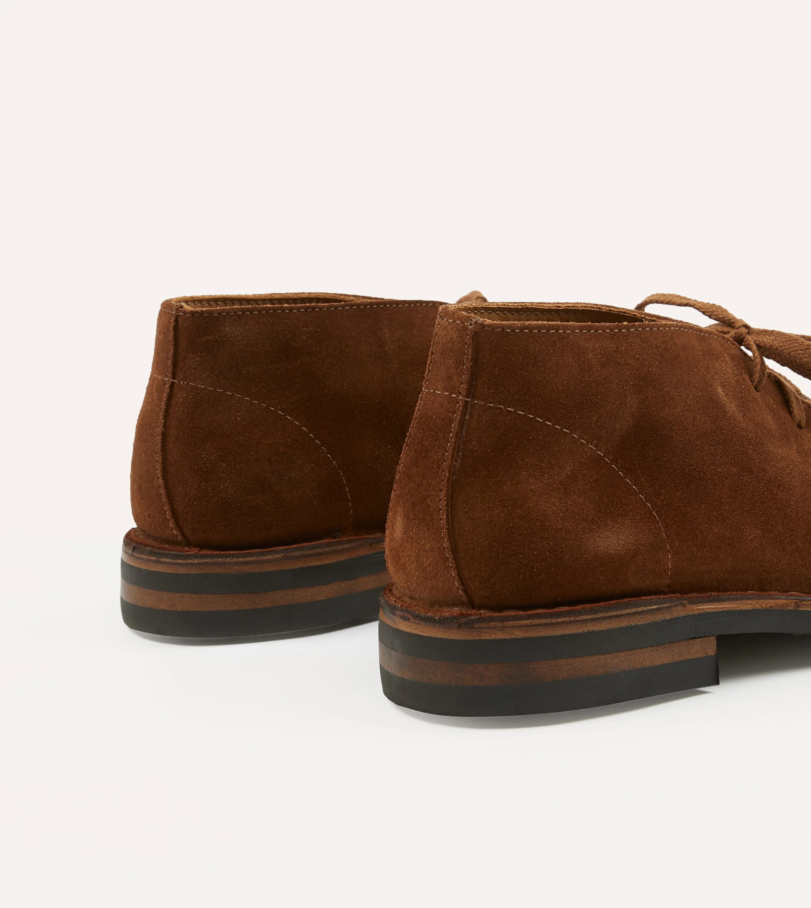 Crosby Moc-Toe Chukka Boot Light Brown Roughout Suede with Rubber Sole Casual dry - weather