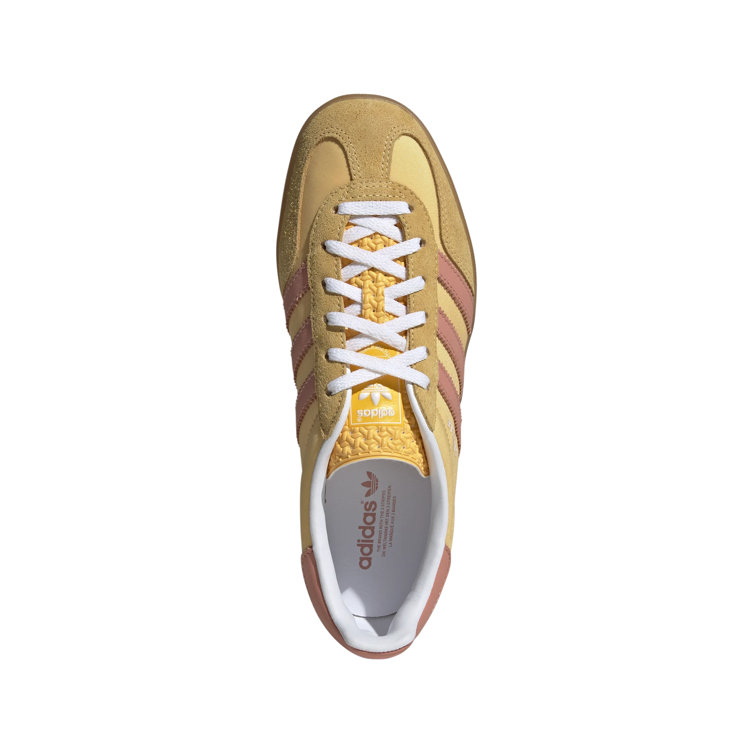 Wmns Gazelle Indoor 'Yellow Pink' Adjustable Straps velcro