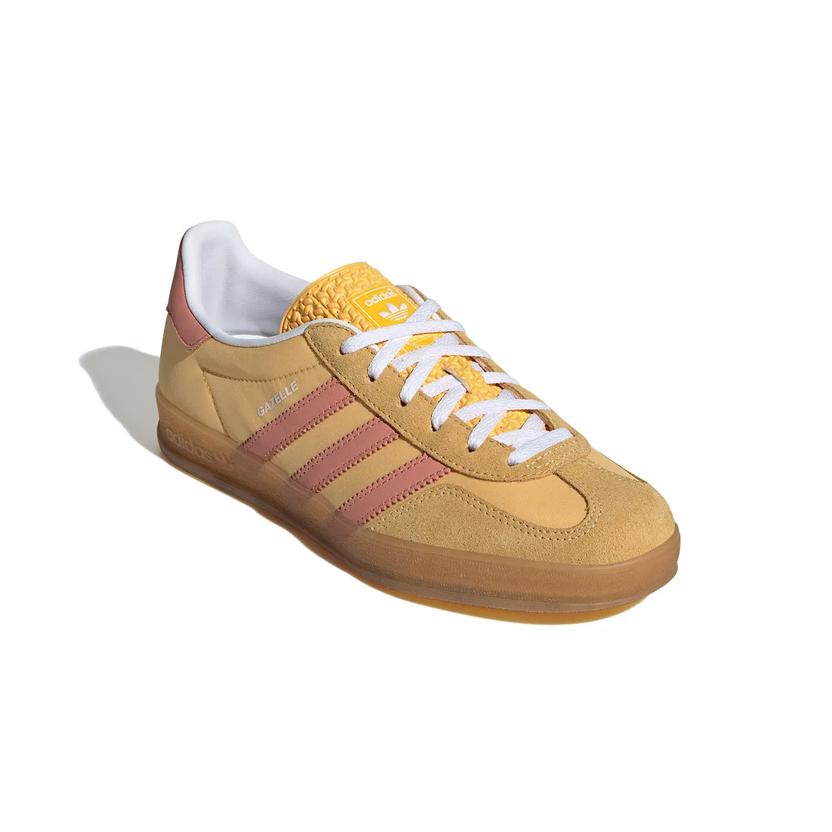 Rich Glow Wmns Gazelle Indoor 'Yellow Pink'