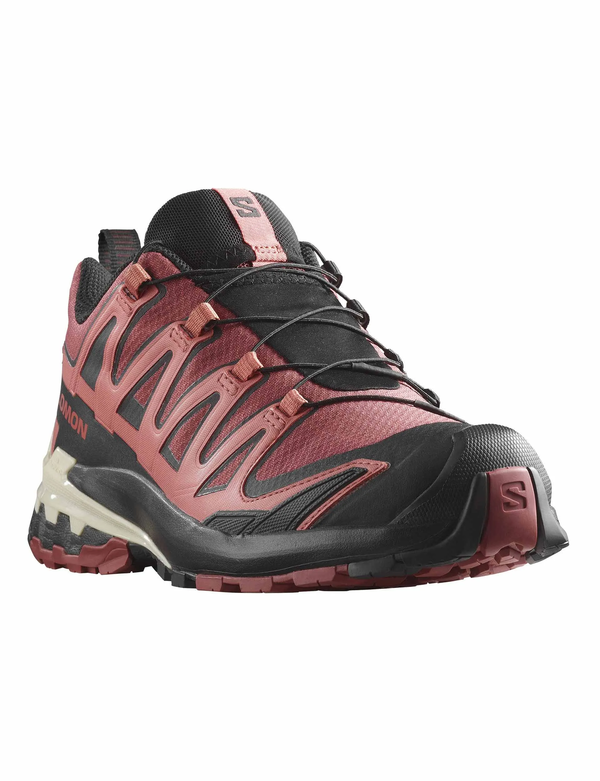 XA Pro 3D V9 Gore-Tex - Cow Hide/Black/Faded Rose Sleek lines