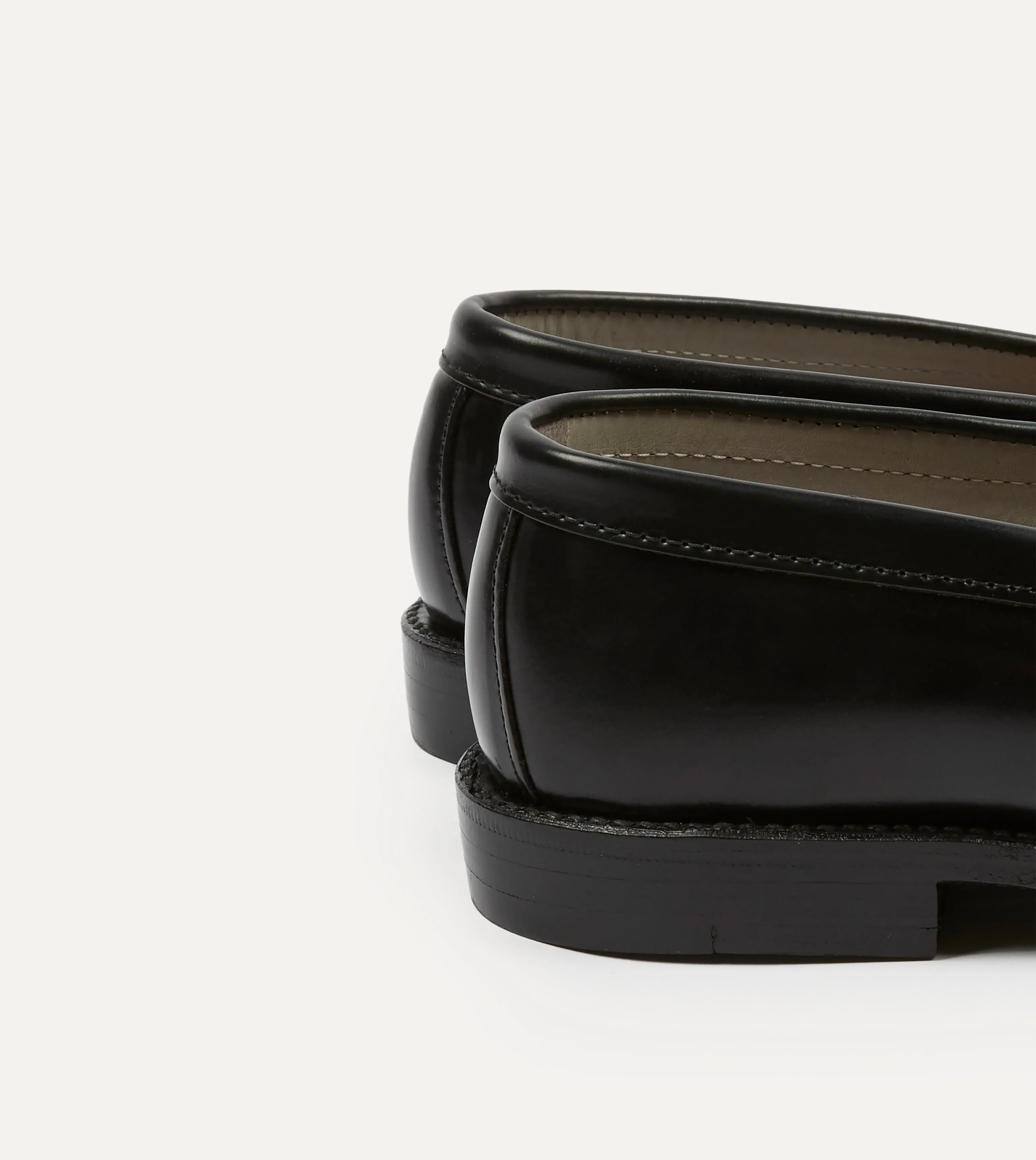 Alden Black Cordovan Handsewn Leisure Loafer dirtiest