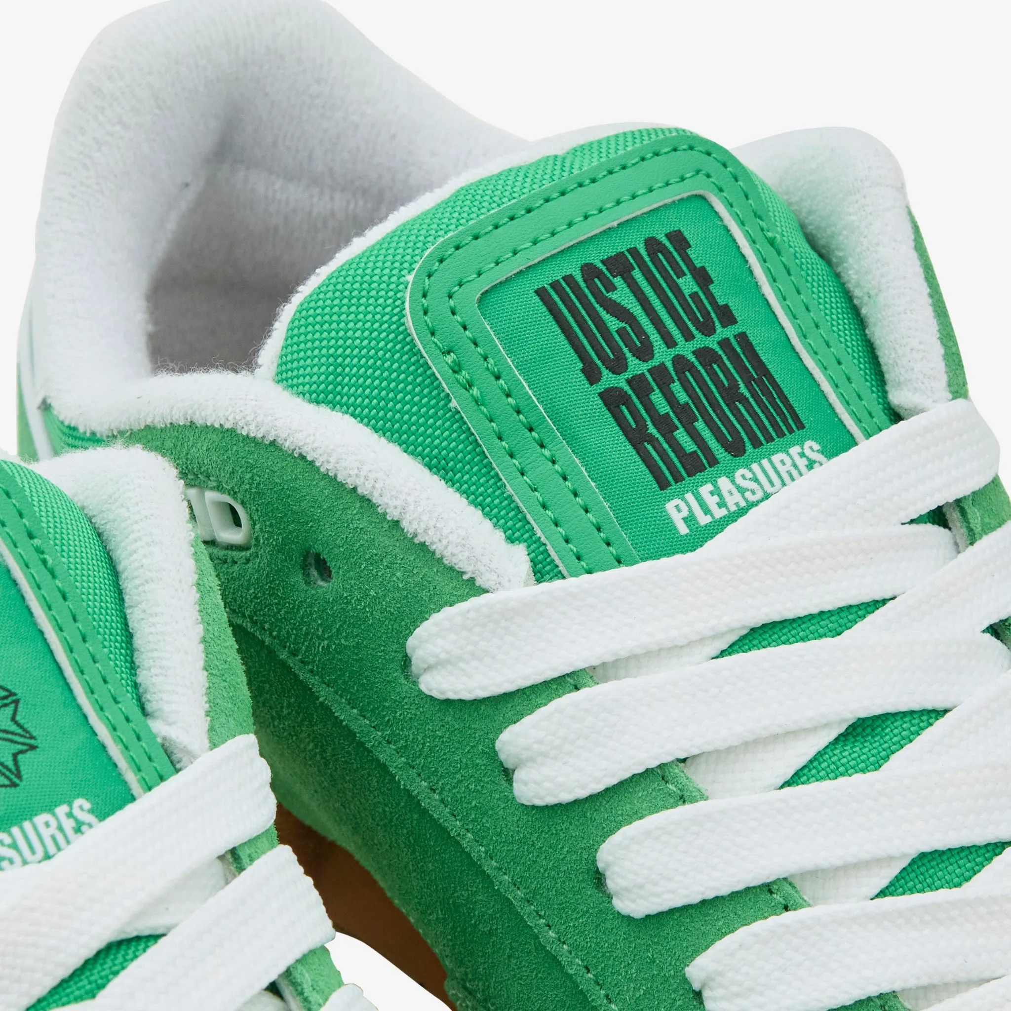 PLEASURES x Club C Bulc Sport Green | Green | White Studded Trim