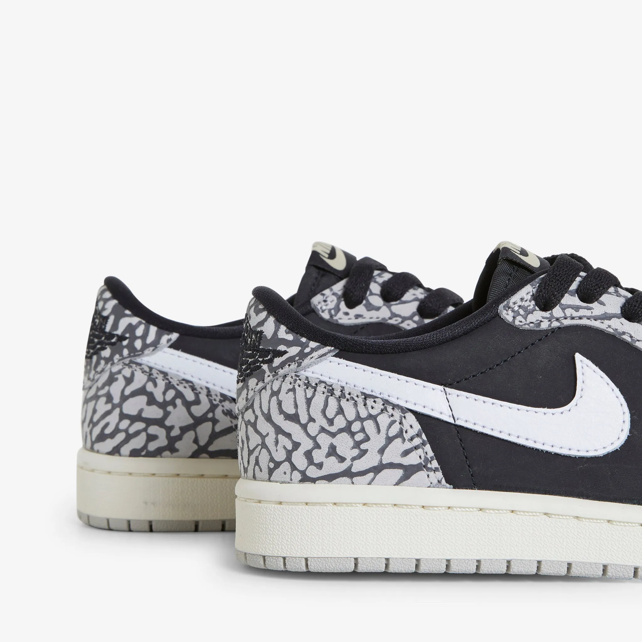 Versatile Look Women's Air Jordan 1 Low OG Black | Muslin | Tech Grey | White