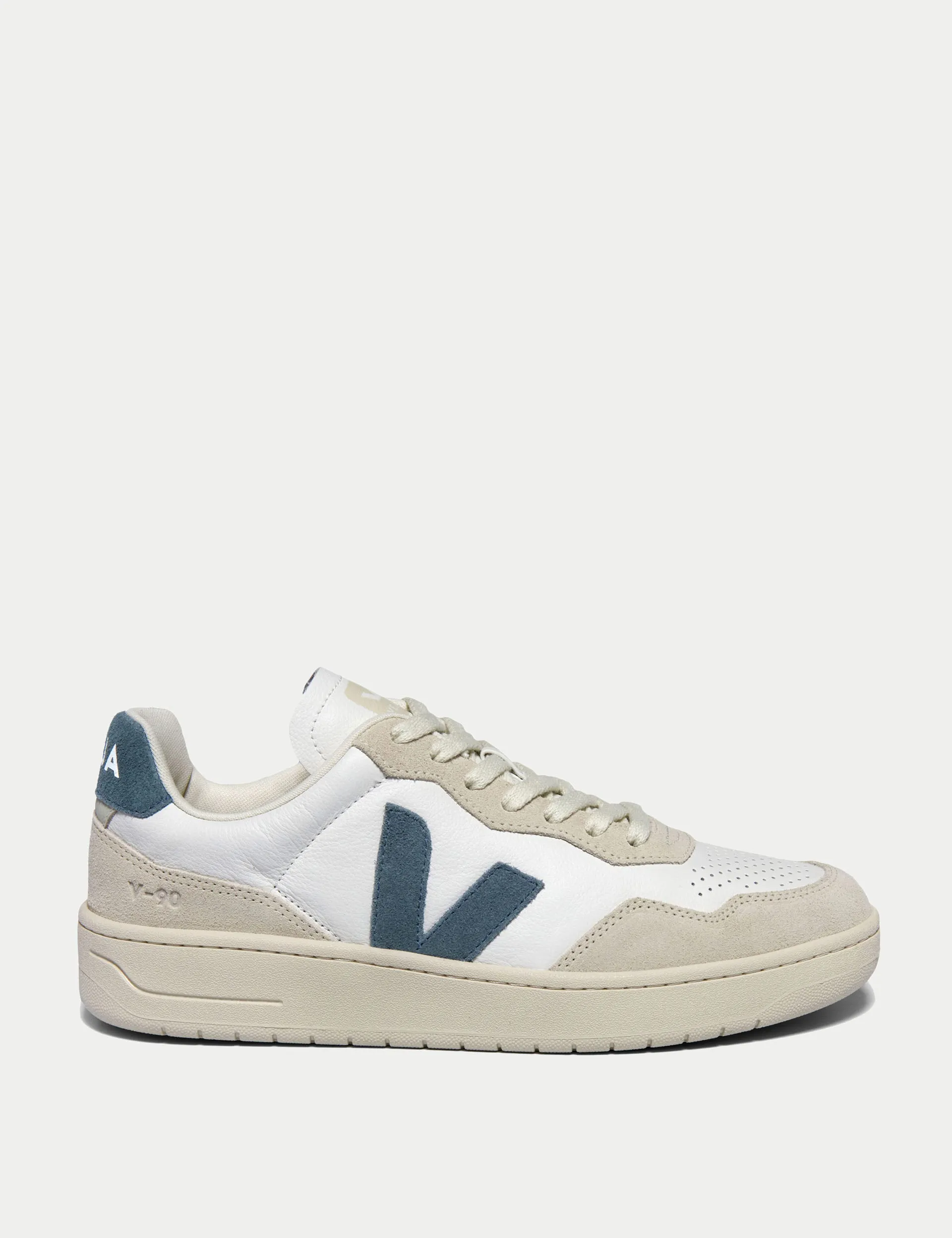 V-90 Leather - White California Flex Groove Technology Low noise