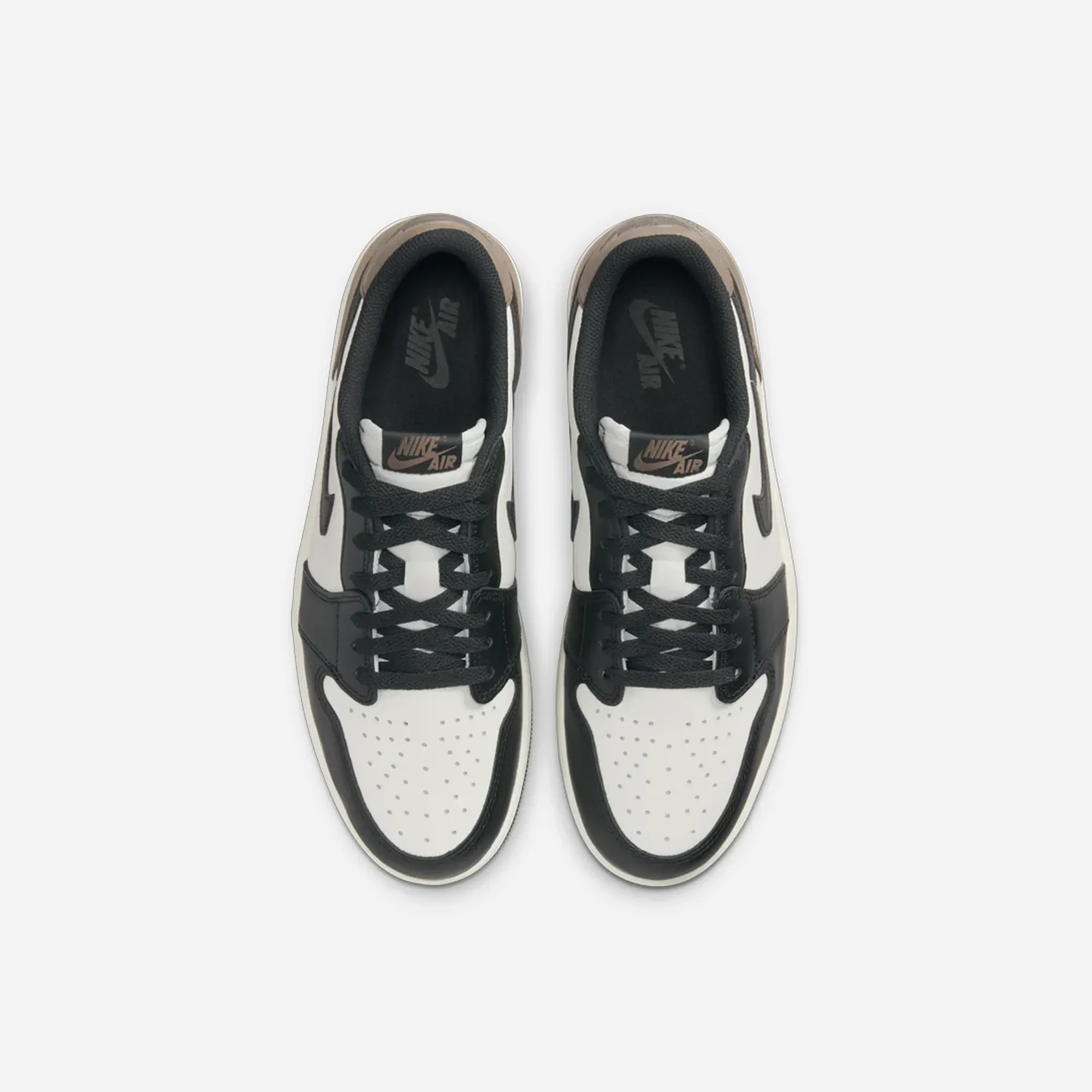 Textured Upper Breathable Tongue Design Nike Air Jordan 1 Retro Low OG Mocha GS