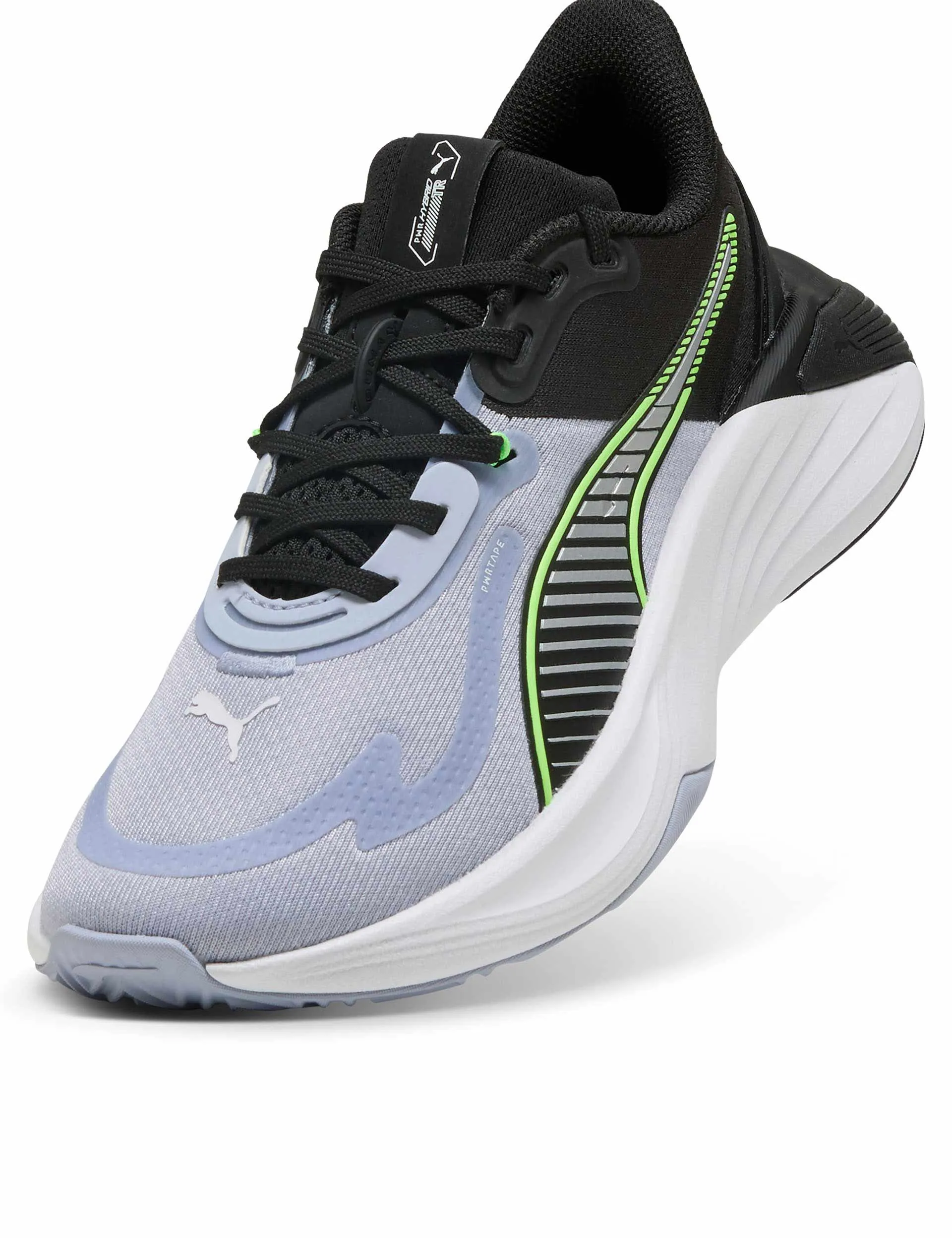 PWR Hybrid Training Shoes - Cool Weather/White/Green Glare Travel Friendly Impact Resistant Cushioning