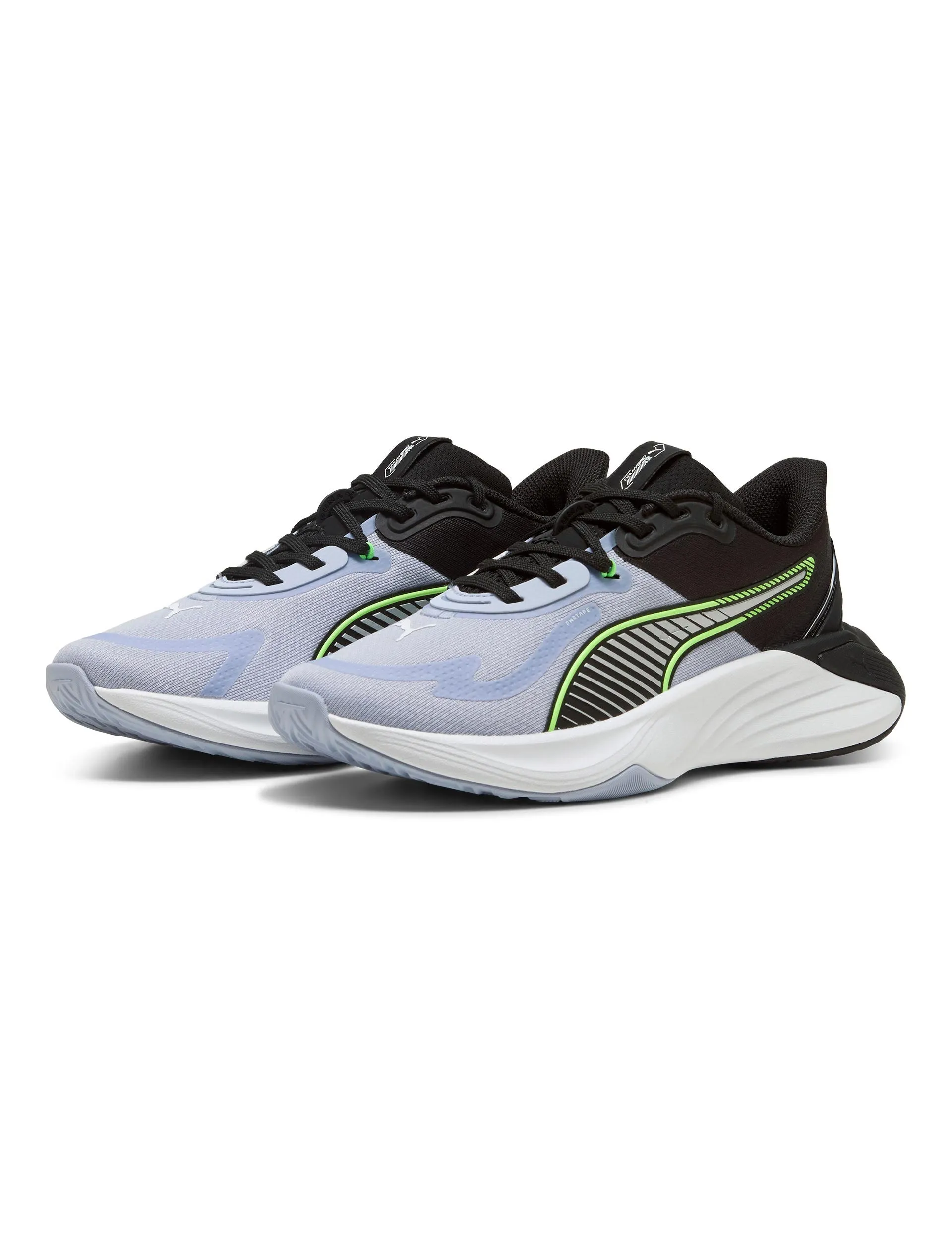 PWR Hybrid Training Shoes - Cool Weather/White/Green Glare Heel cradle Sturdy Construction