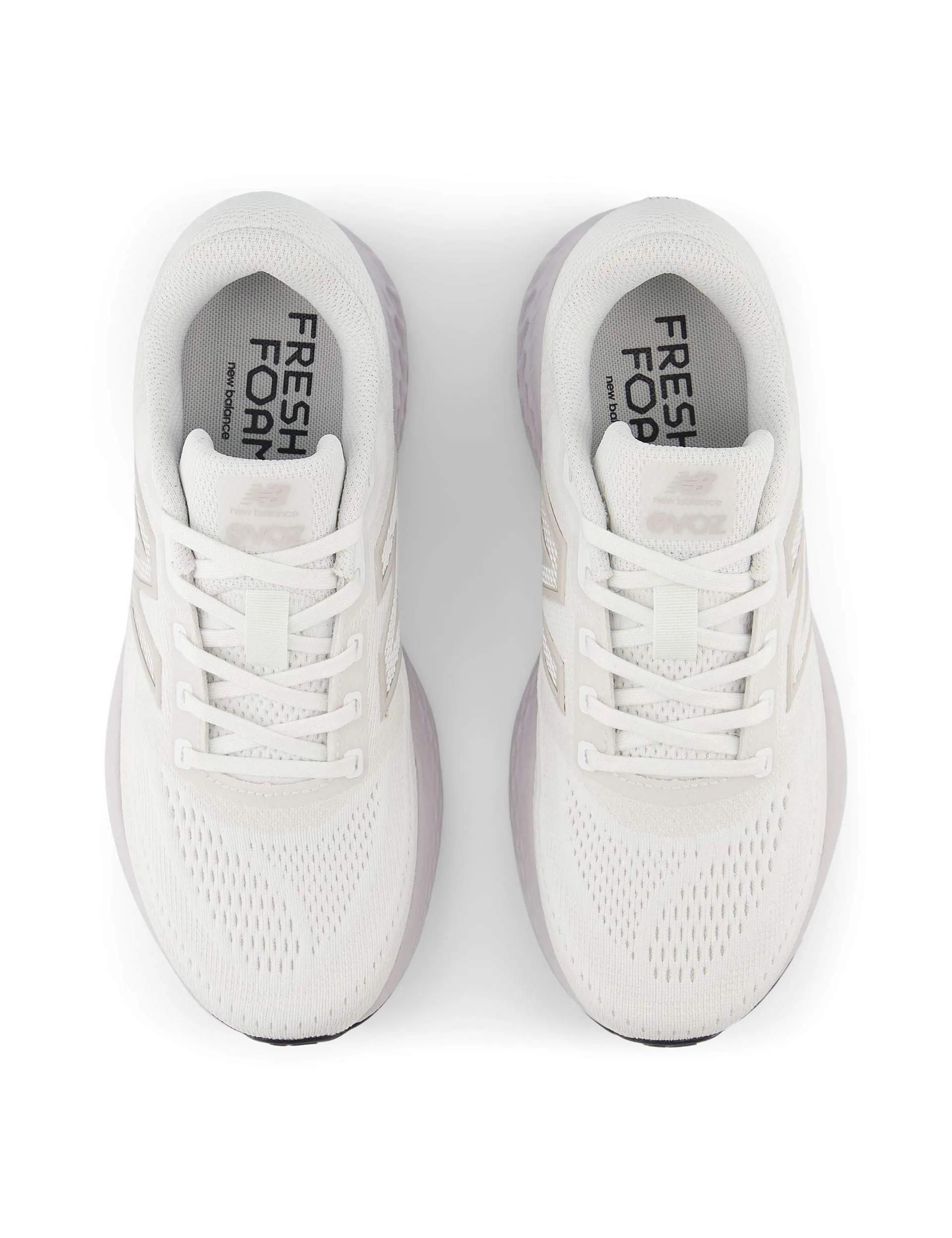 Bright - colored Fresh Foam X EVOZ v4 Shoes - White/Grey Matter/Pearl Grey