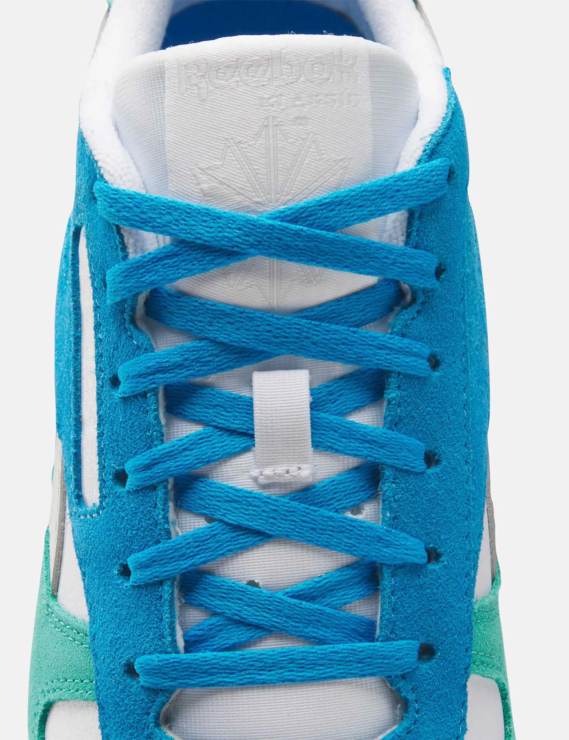 Classic Leather Shoes - White/Unleashed Green/Grey Foot Balance