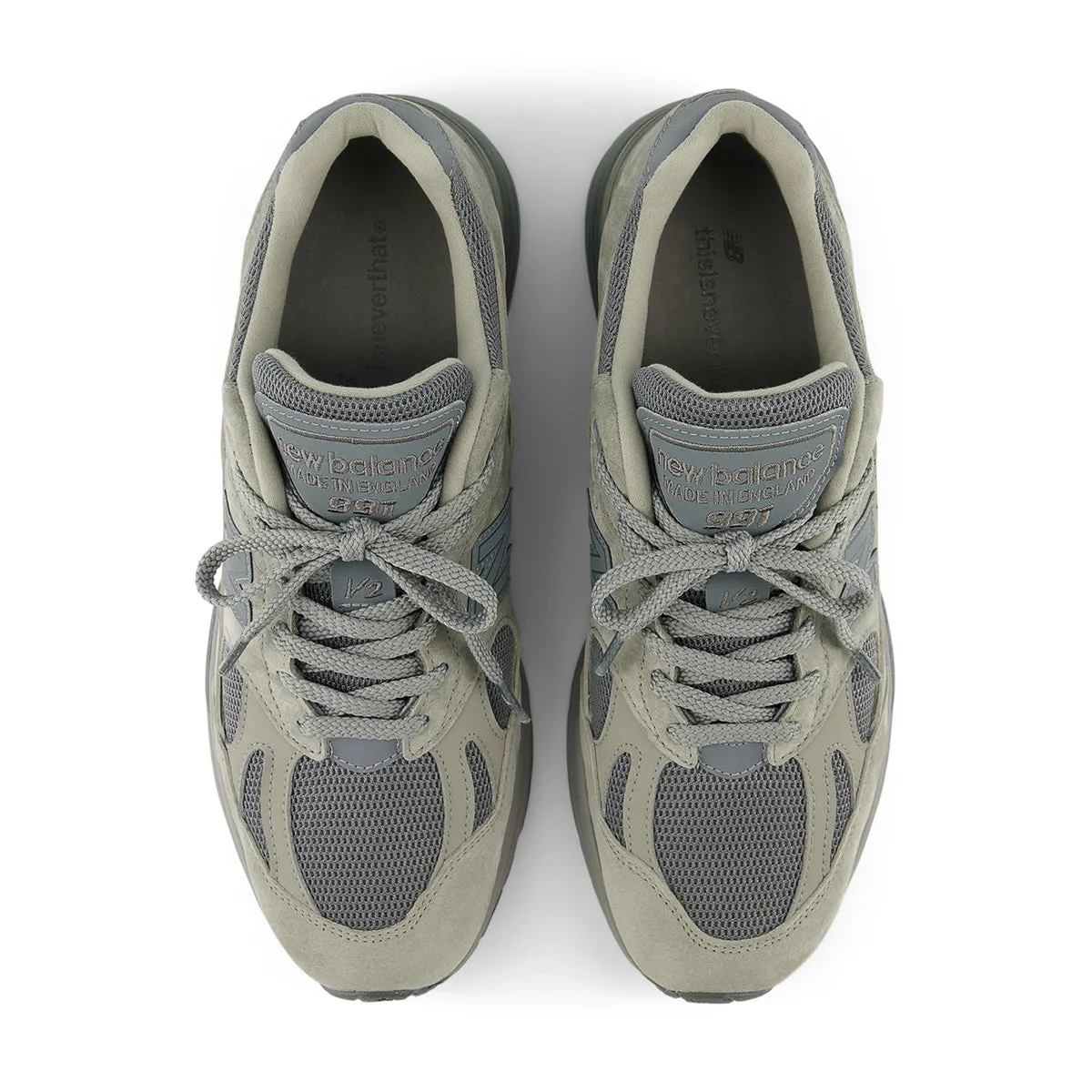 in UK   thisisneverthat 991v2 'Grey' Slip Resistant All Weather King Strong