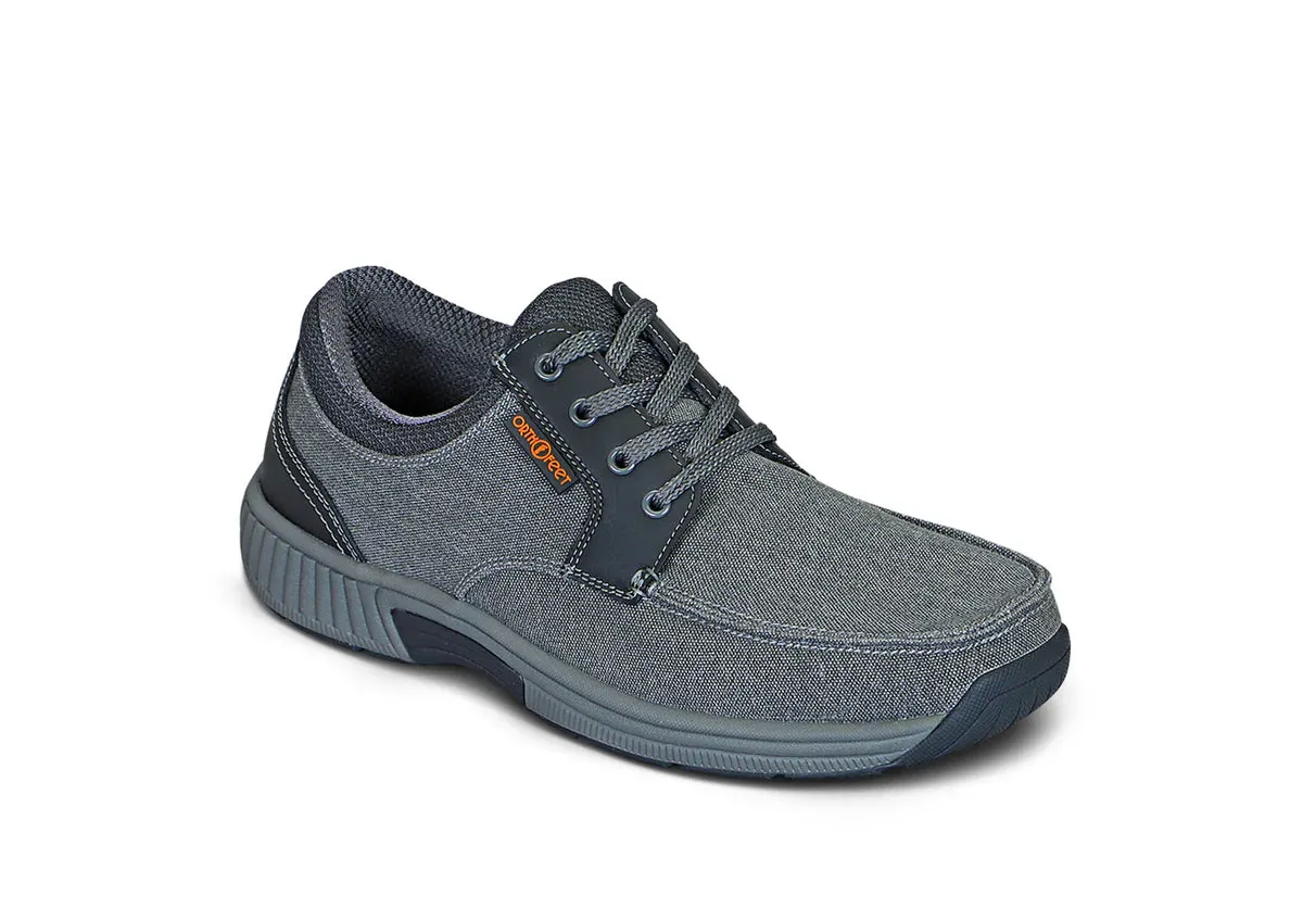 Orthofeet - Men - Porto - Gray Adaptive Cushioning System Odor Control Treatment