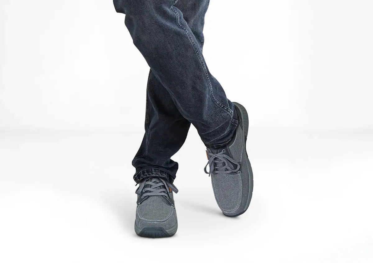 Orthofeet - Men - Porto - Gray Daily Travel Rolling Motion