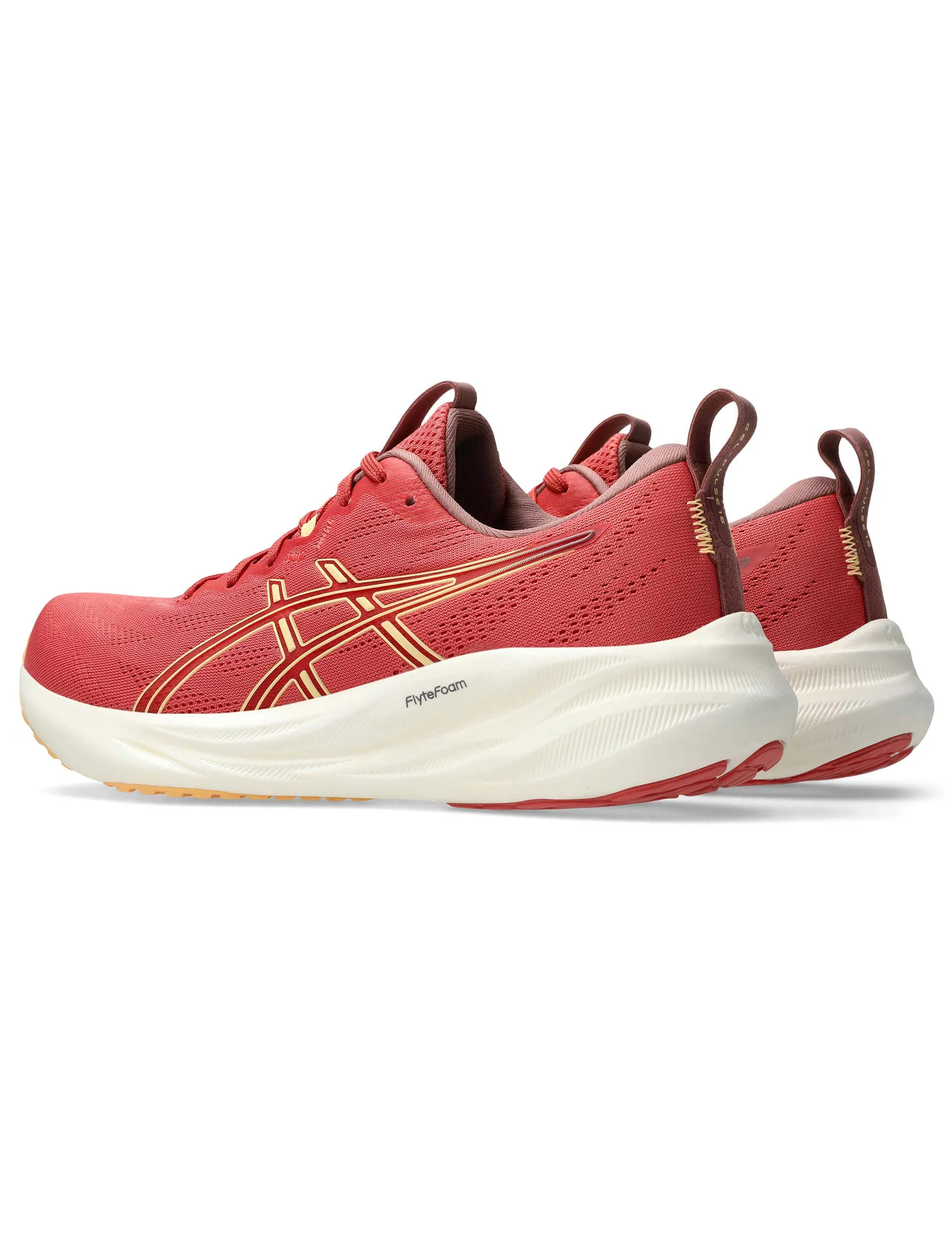 track - field running shoes Coordination - boosting Gel-Pulse 16 - Dark Pink Clay/Orange Glow