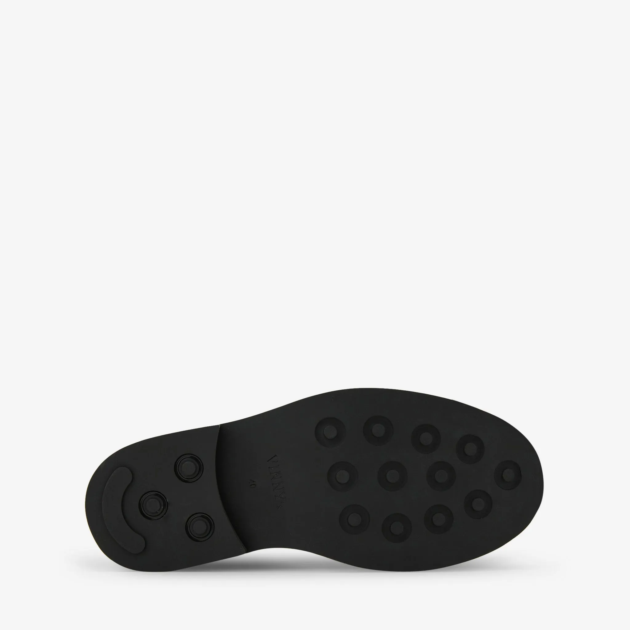 Vinnee Blucher Black Polido Leather Route Step