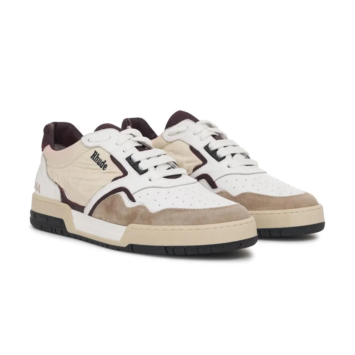 Racing Sneaker 'White Maroon' Comfort Enhancement Seamless Fit Outdoor Explorers