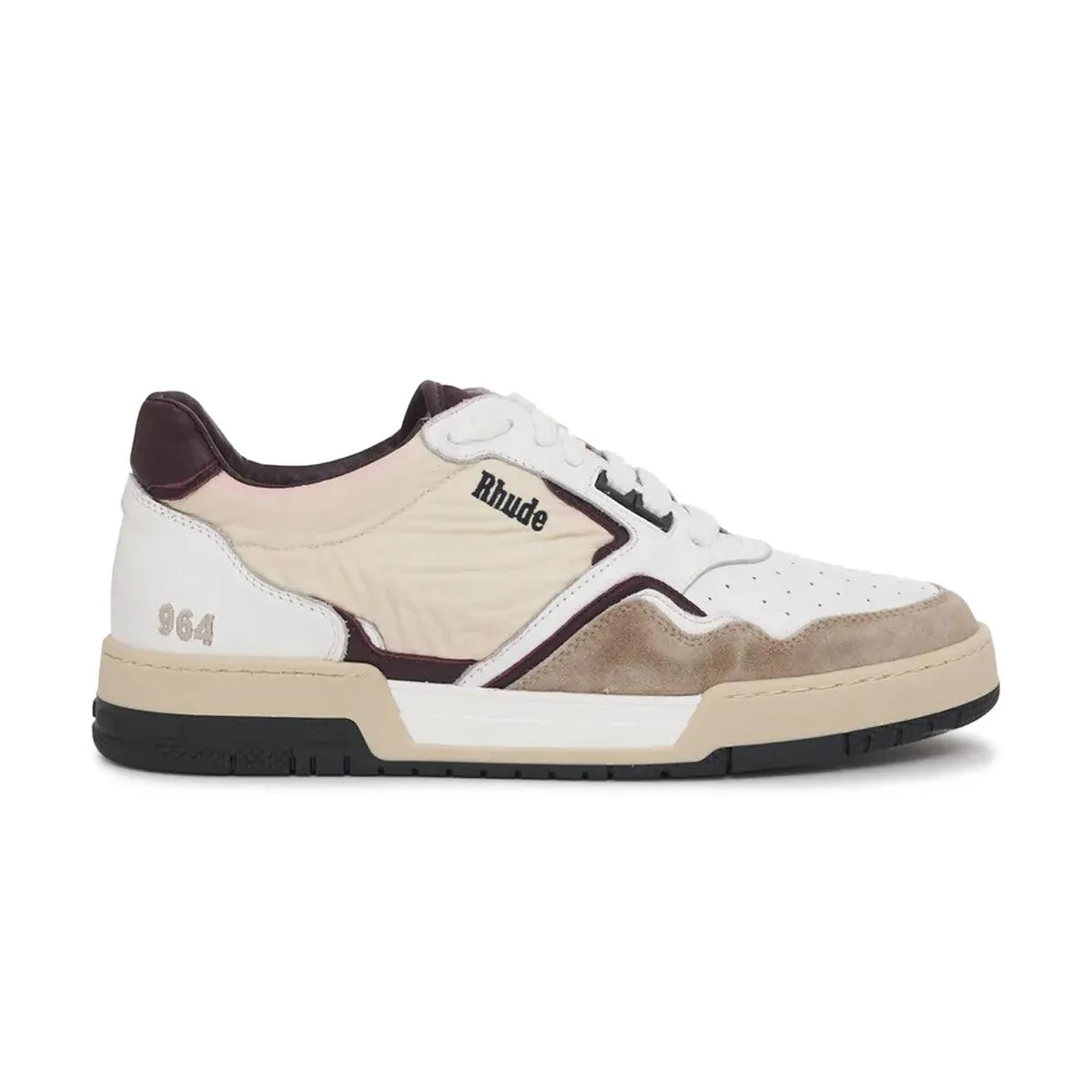 Comfort support Park Day Racing Sneaker 'White Maroon'