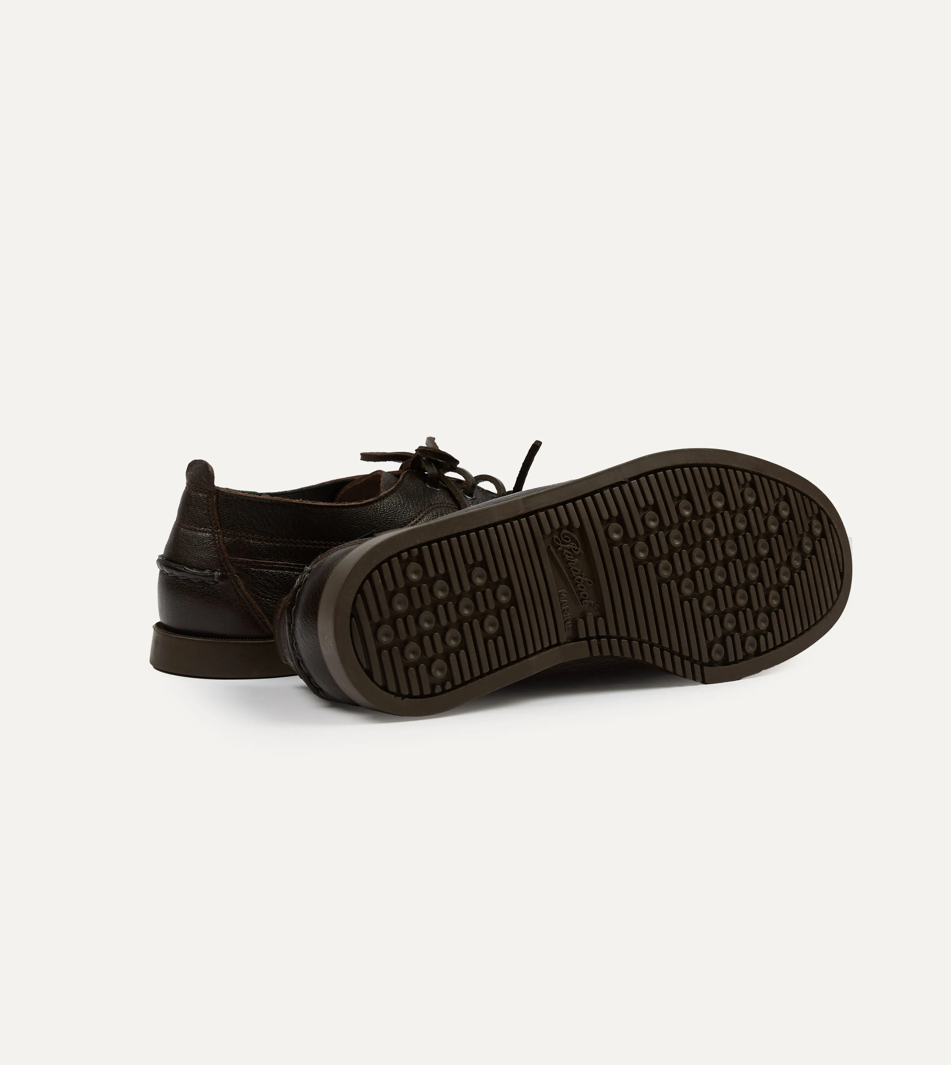 Breathable Ease fastest Paraboot for Drake's Malibu Brown Deer Leather Boat Shoe