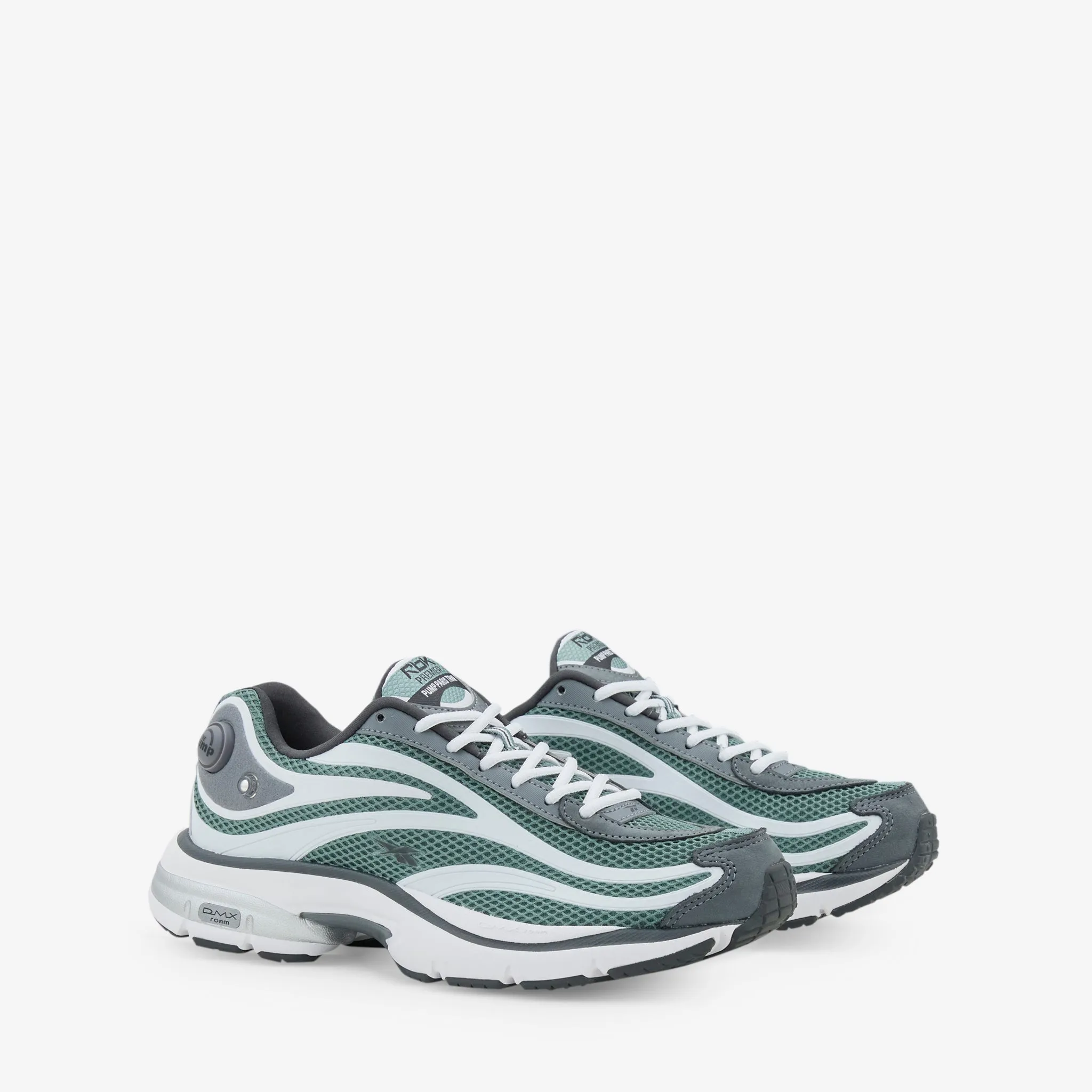 RBK Premier Pump Paris Trainer Trek Green | White | Pure Grey Relaxed Fit