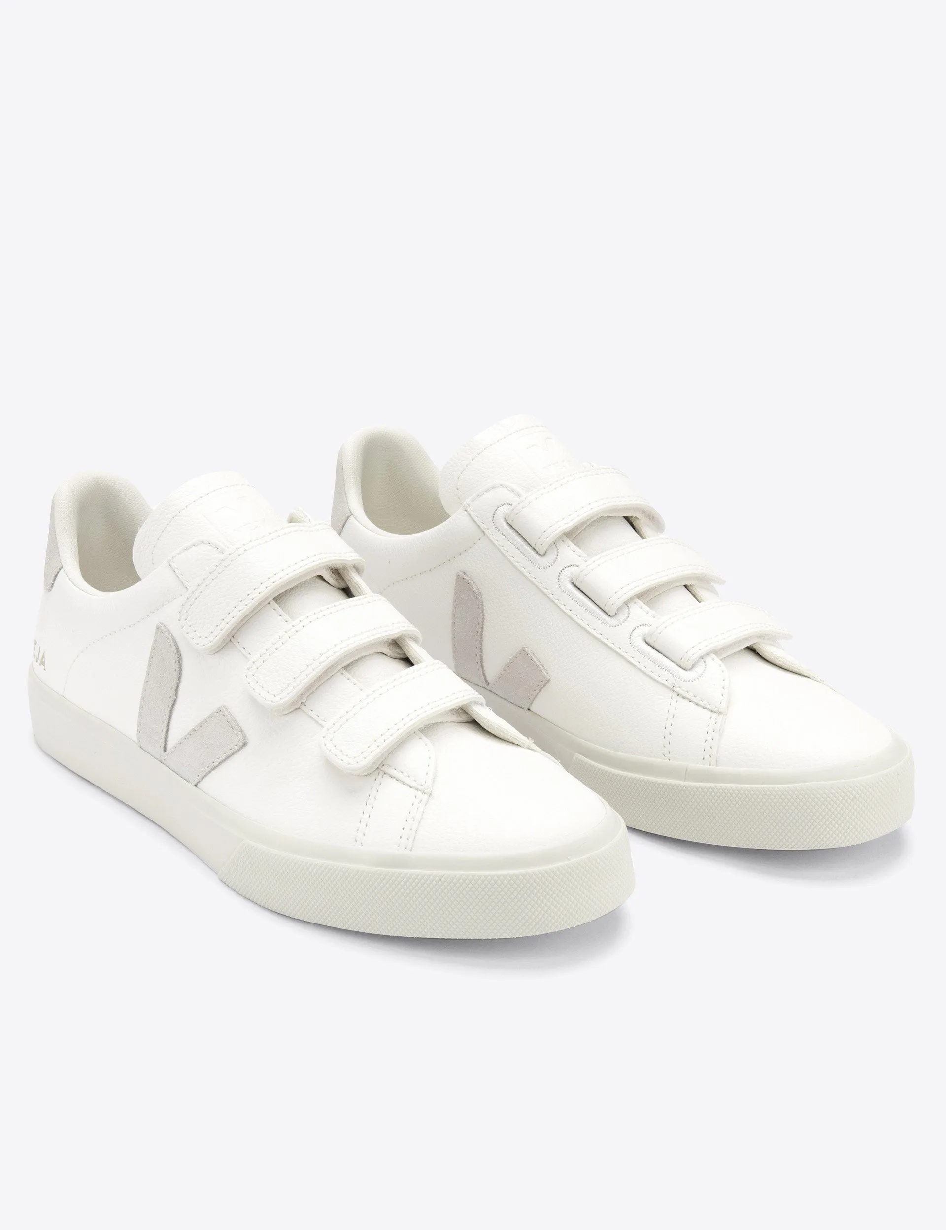 Reinforced Seams Recife Leather - White Natural