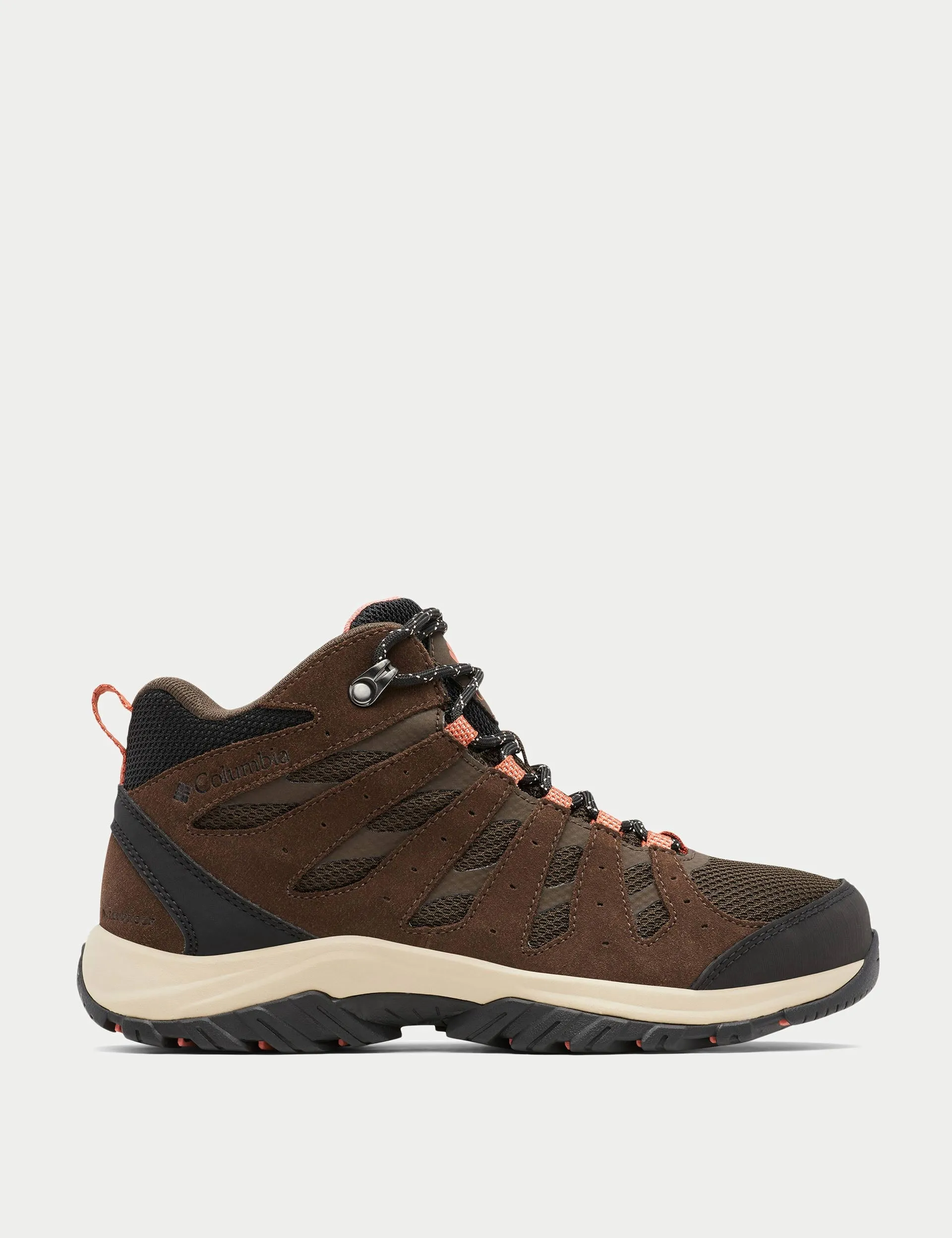 dirt running running armbands Redmond III Mid Waterproof Walking Boot - Cordovan/Dark Coral