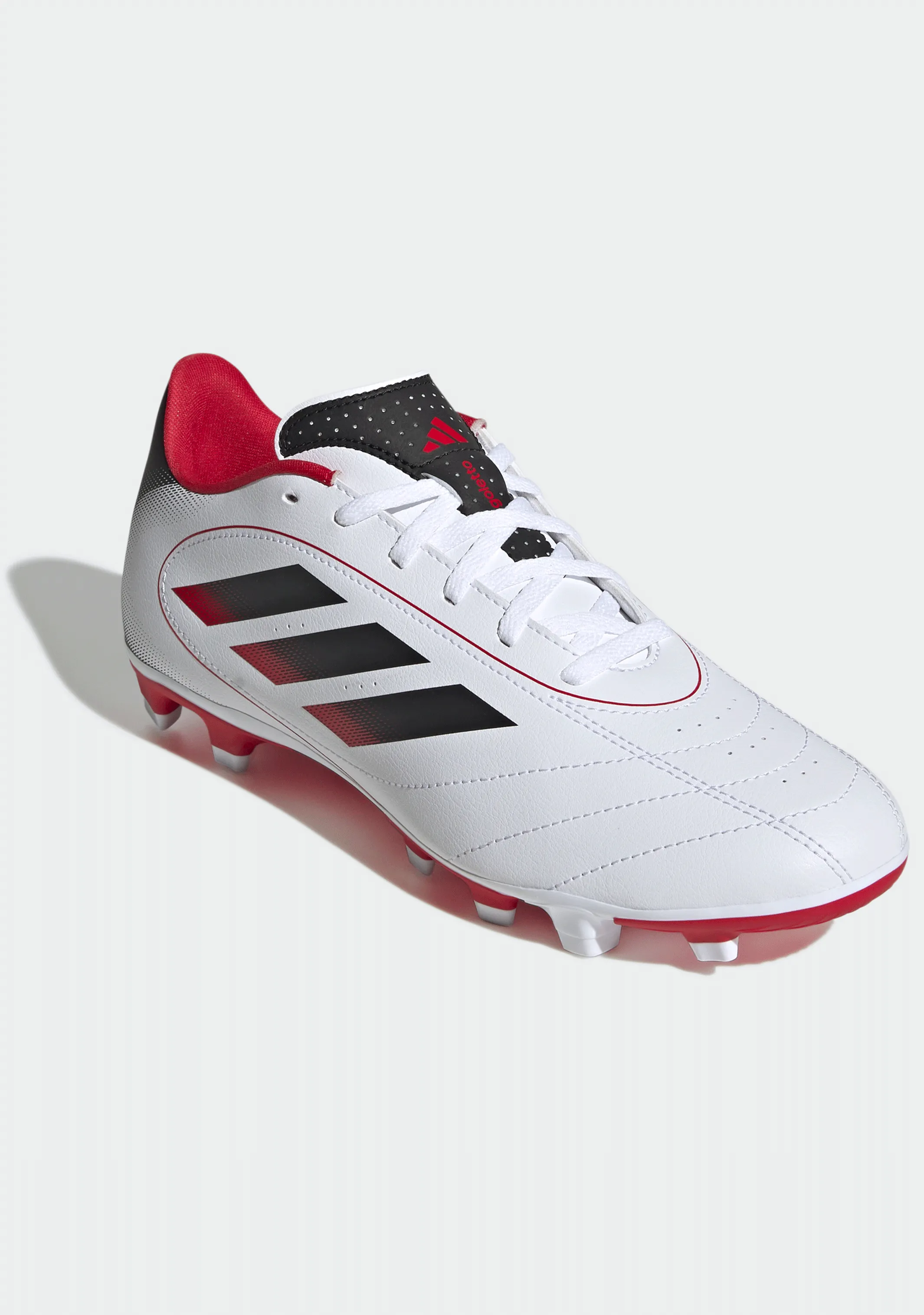 Adidas Men's Goletto Xi White/Black Football Boots Ventilated Mesh Locked Motion