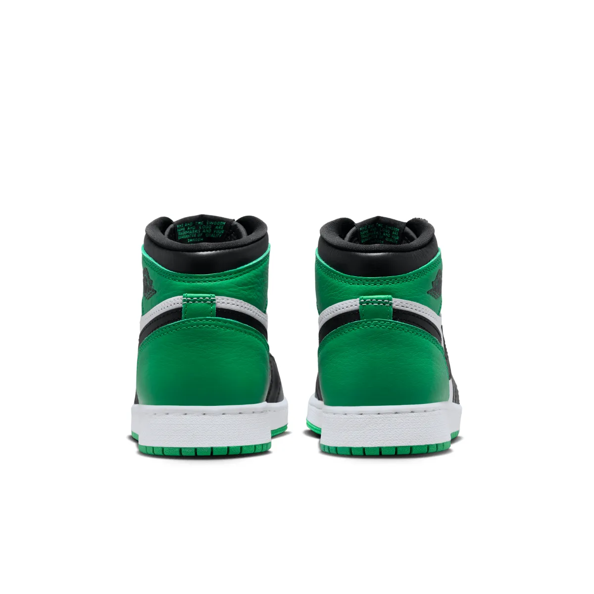 Kid??s Air Jordan 1 Retro High OG 'Lucky Green' Clean White Durable outsole