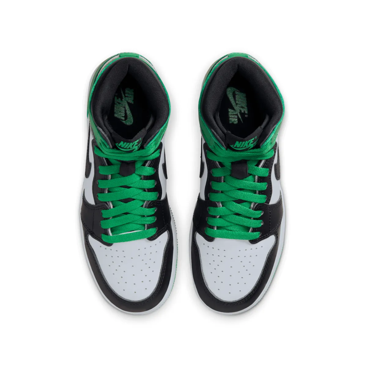 Kid??s Air Jordan 1 Retro High OG 'Lucky Green' Non Slip Standing Workers Peace Mood