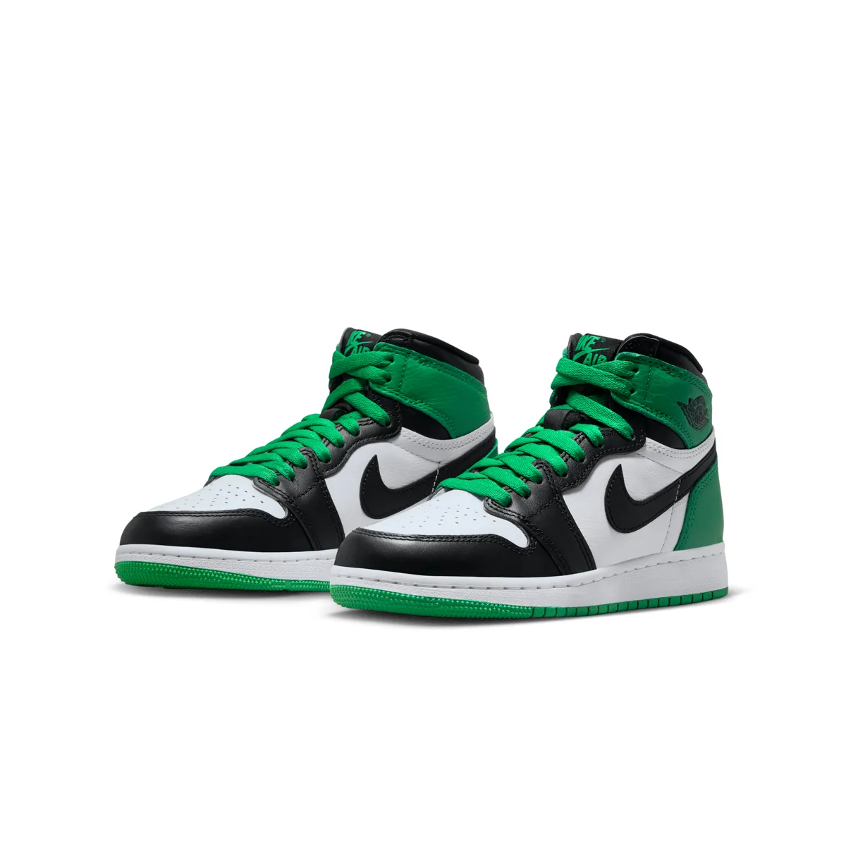 Kid??s Air Jordan 1 Retro High OG 'Lucky Green' King Walk High Quality