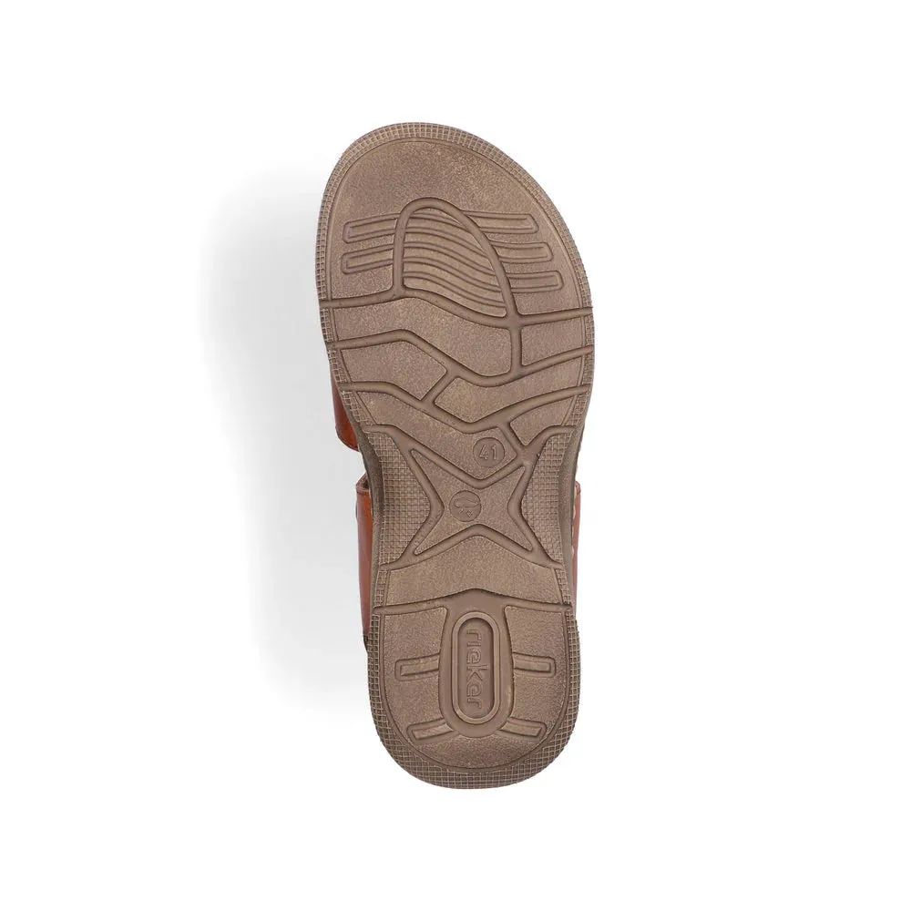 hypoallergenic material Rieker Sandal Brown - 21461-24