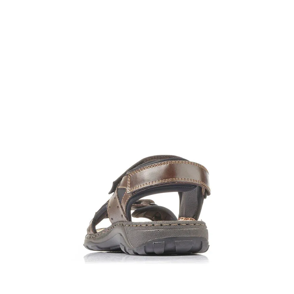 Rieker Sandal Brown 26061 - 25 Comfortable Travel Sandals Fashionable Travel Shoes