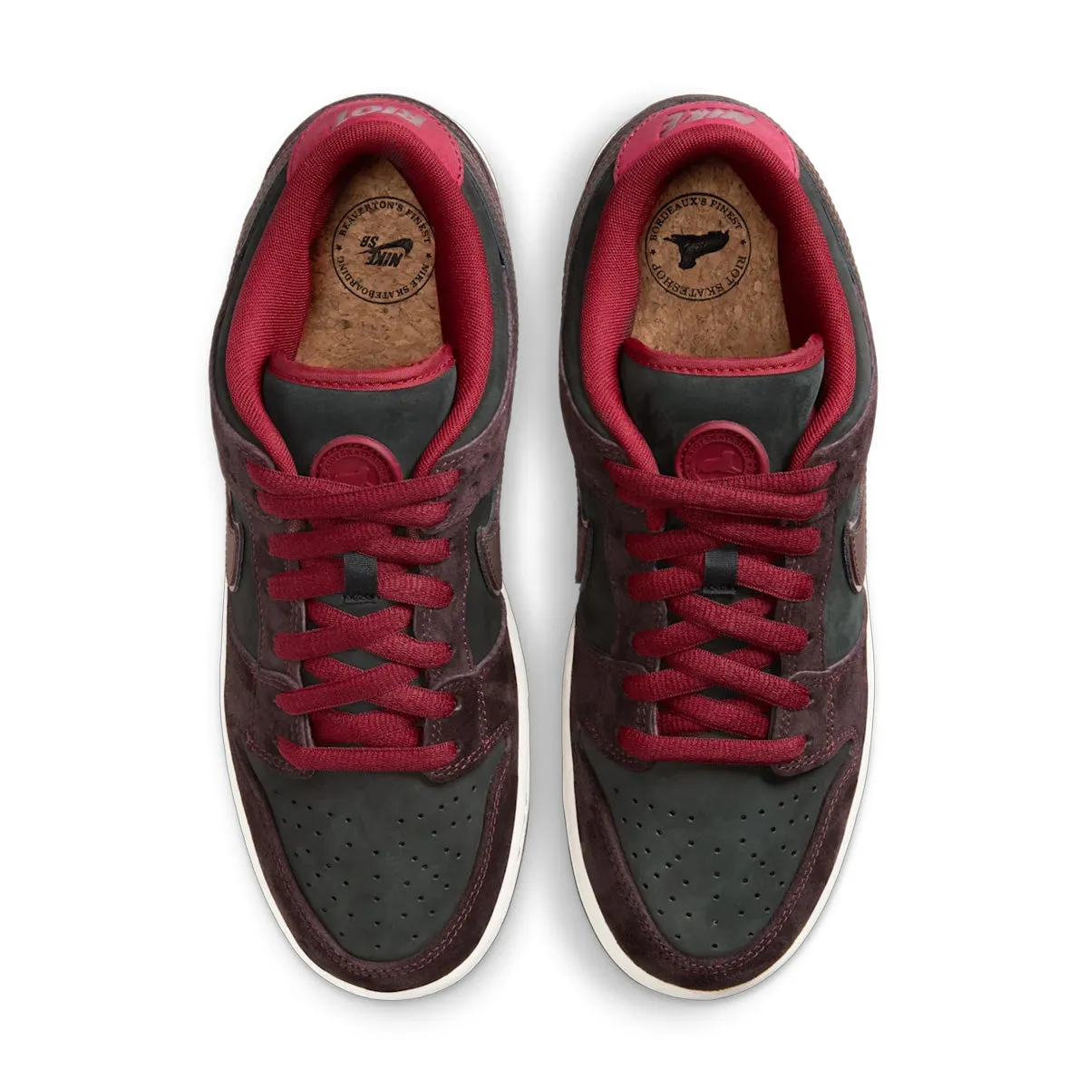 Team Match Baby Soft   Riot Skate Shop SB Dunk Low 'Mahogany'