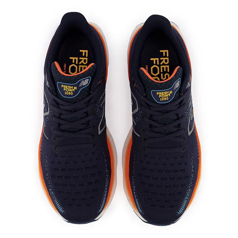 reinforced toe shoes Fresh Foam X 1080v12 - Eclipse with Vibrant Orange and Spring Tide