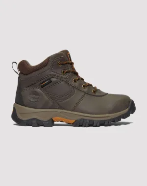 Timberland Mt. Maddsen Mid Lace Up Waterproof Hiking Boot Pre-School Insulated Rural Traveler Distressed finish