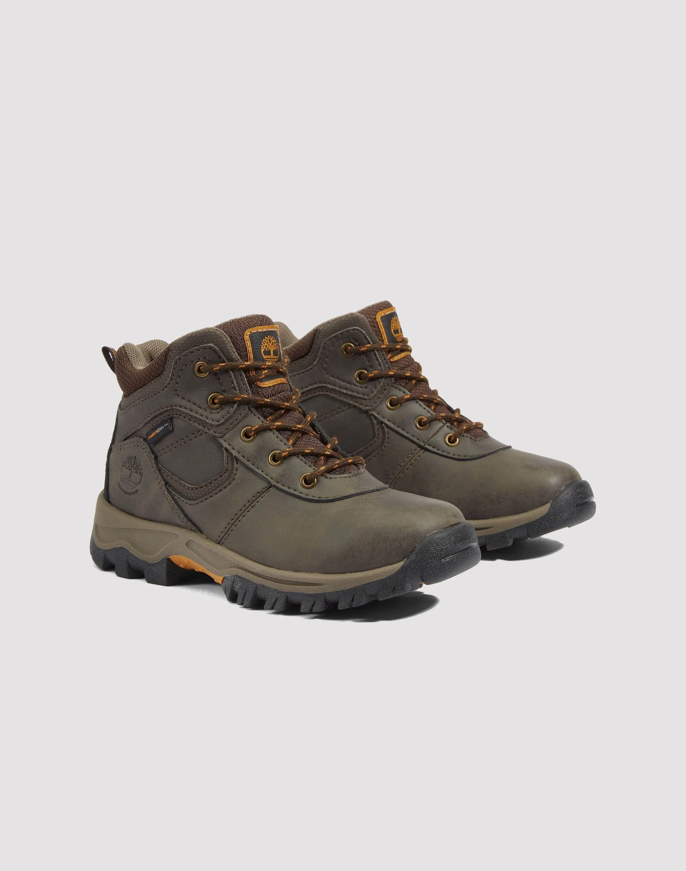 Tough Sole Rugged Built Mountain Hike Timberland Mt. Maddsen Mid Lace Up Waterproof Hiking Boot Pre-School