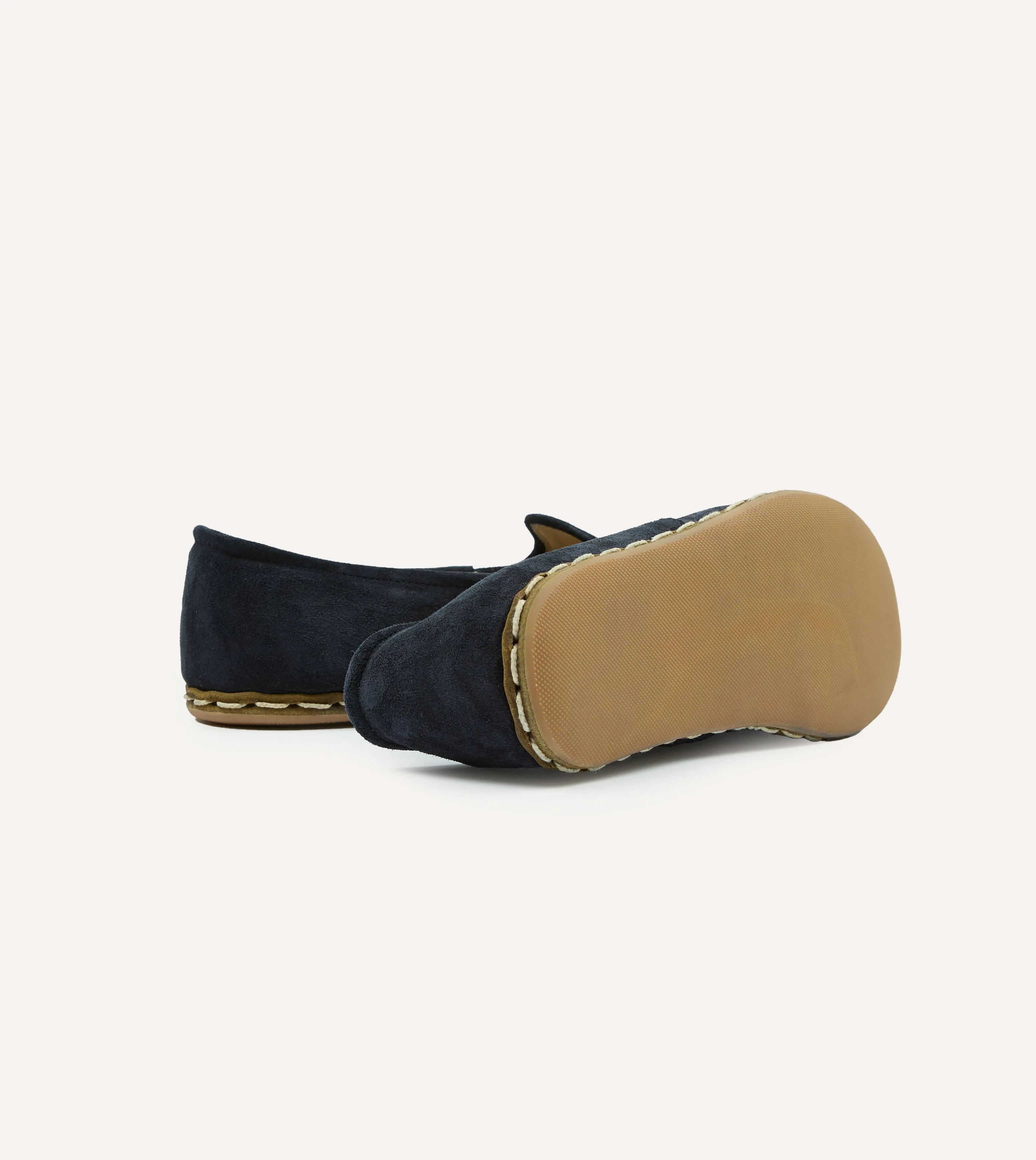 Sabah Oxford Navy Suede Shoes Snug fit