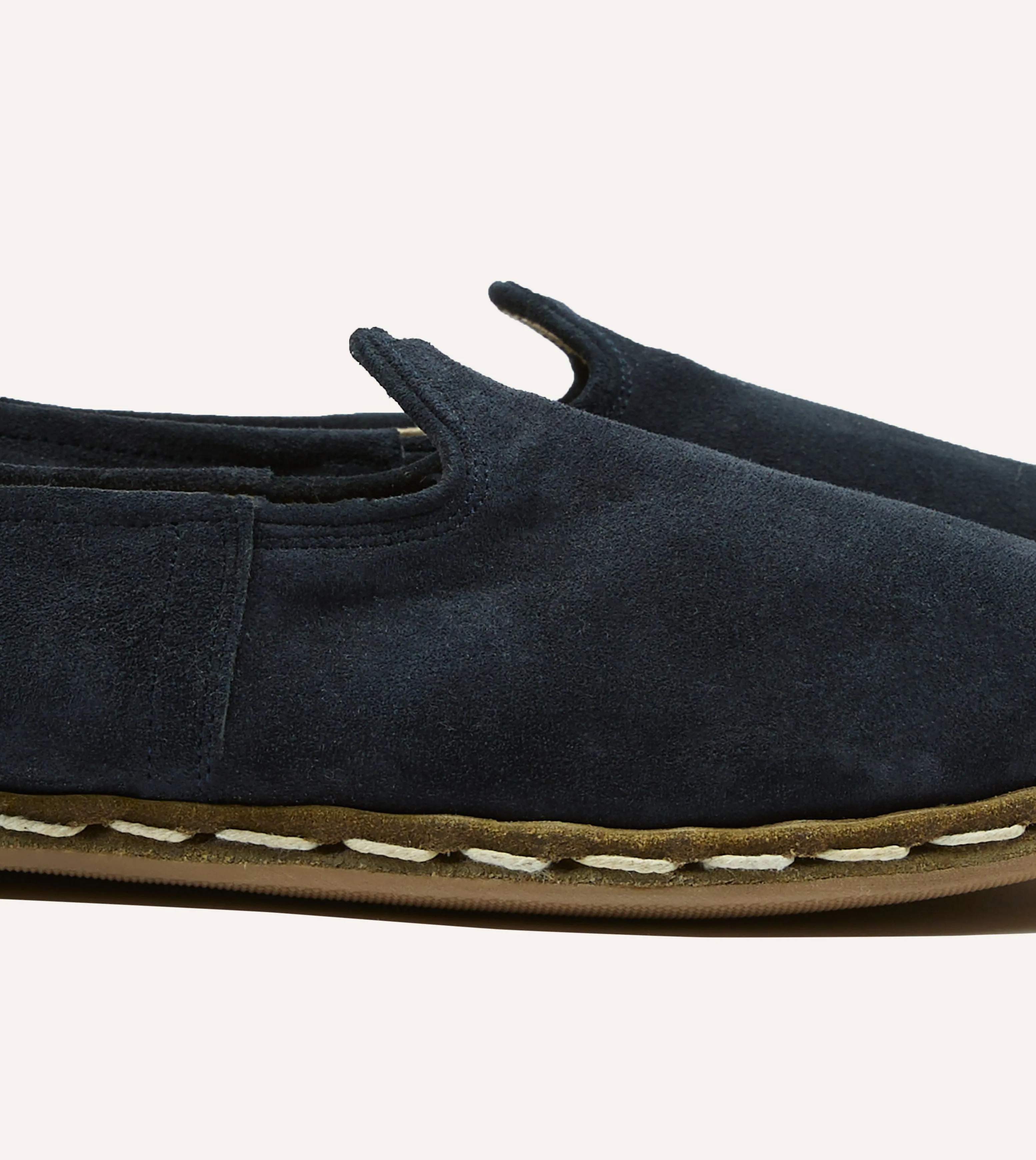 Sabah Oxford Navy Suede Shoes Easy - to - Clean Heel Support