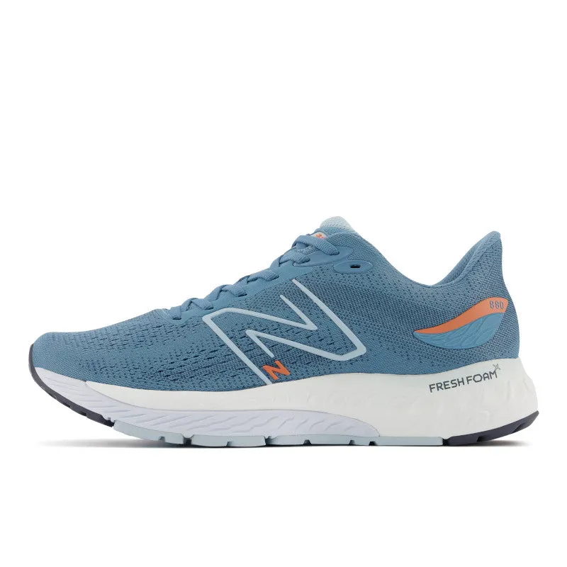 Fresh Foam X 880v12 - Spring Tide with Vibrant Orange and Morning Fog - Men's experienced runner shoes