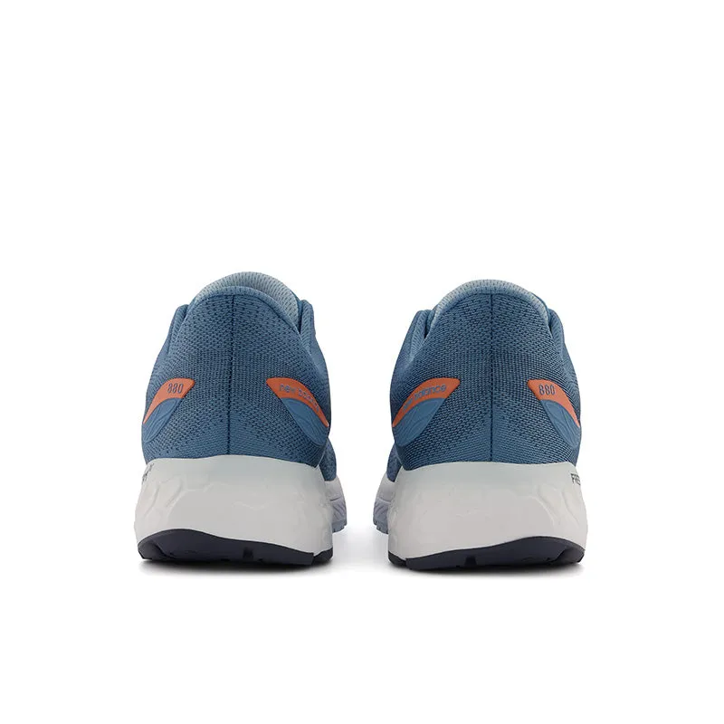odor - control - technology - shoes daily - use Fresh Foam X 880v12 - Spring Tide with Vibrant Orange and Morning Fog - Men's